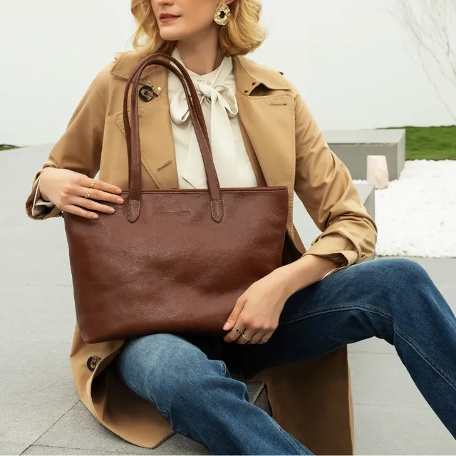 arthur-et-aston-edith-grand-sac-shopping-cuir-ch-taigne image 1