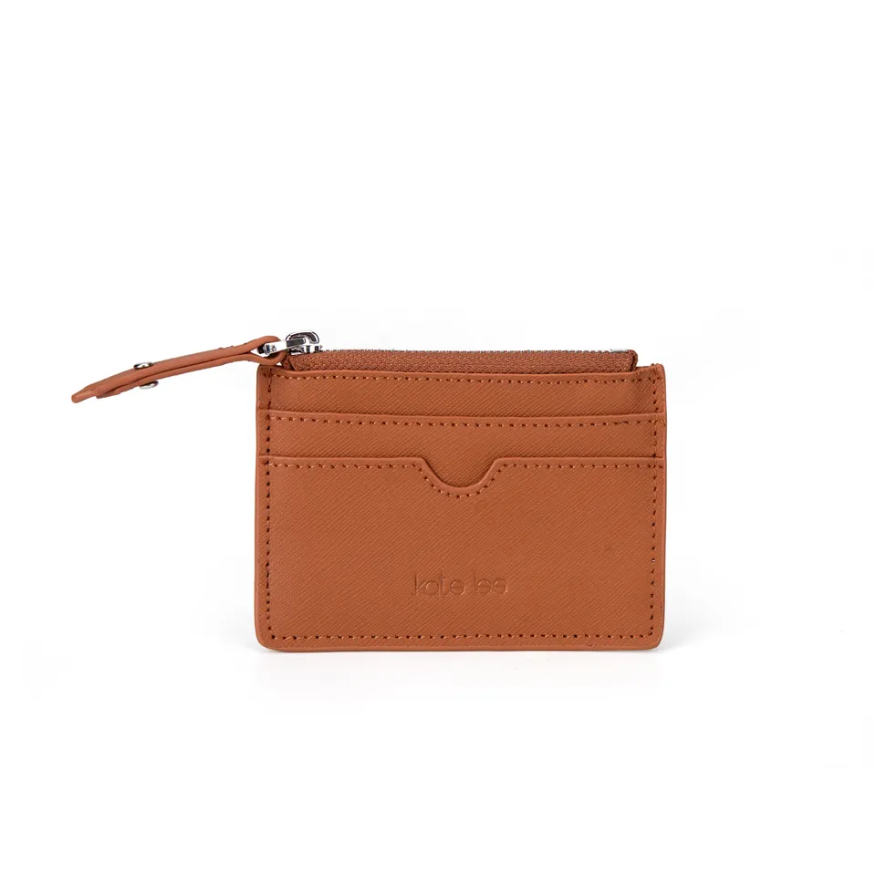 kate-lee-anyssa-sa-porte-monnaie-cuir-camel-zipp image 1