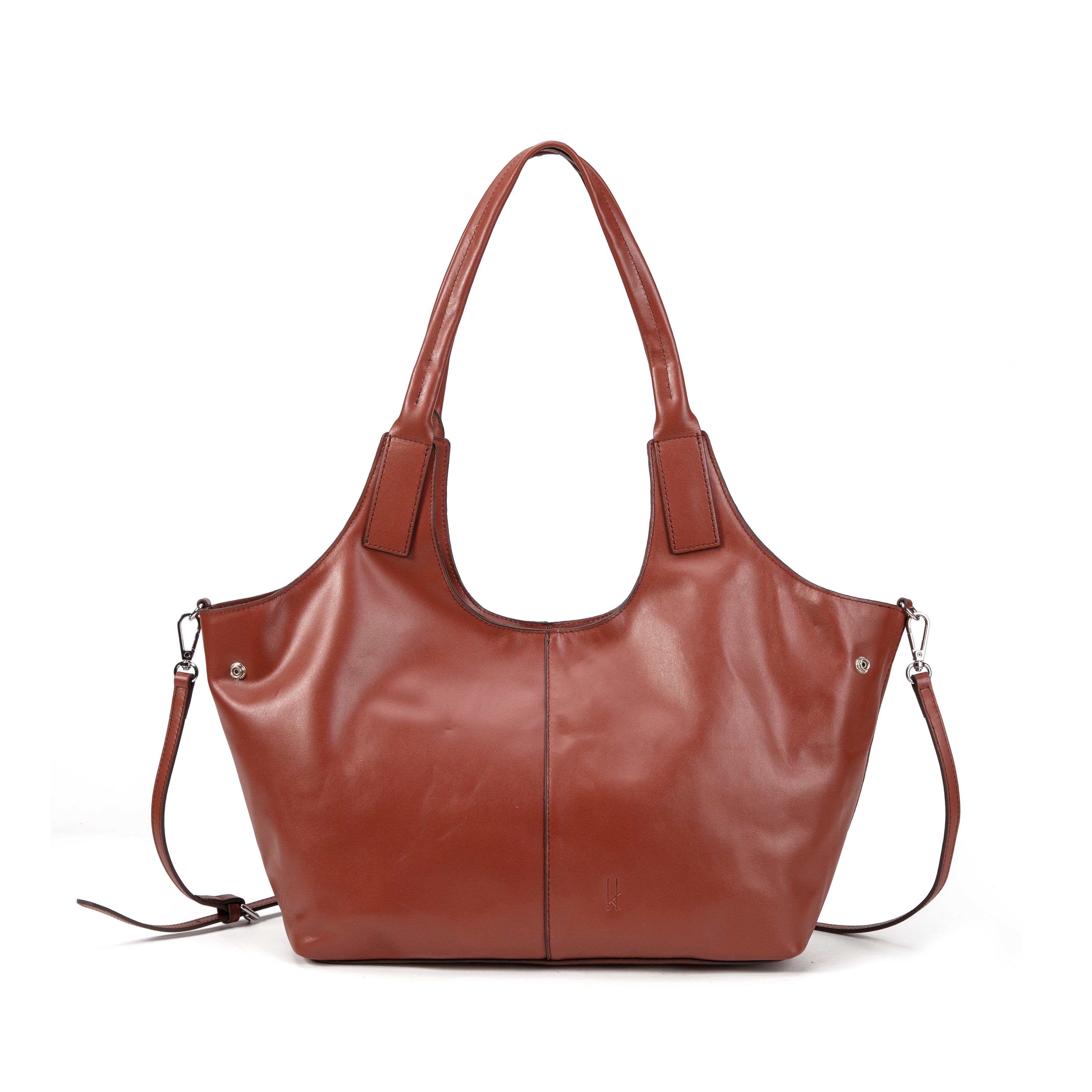 kate-lee-meline-sac-cuir-vachette-rouge-fonc-44-cm image 1