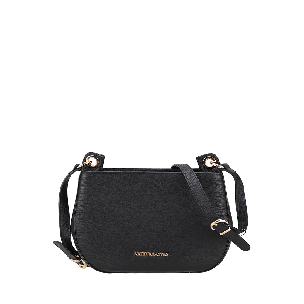 arthur-et-aston-nora-sac-bandouli-re-cuir-noir-compact image 1