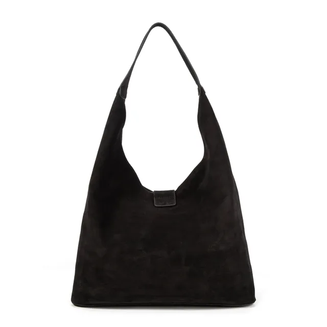 kate-lee-lune-sac-cabas-cuir-noir-vachette-velours image 1