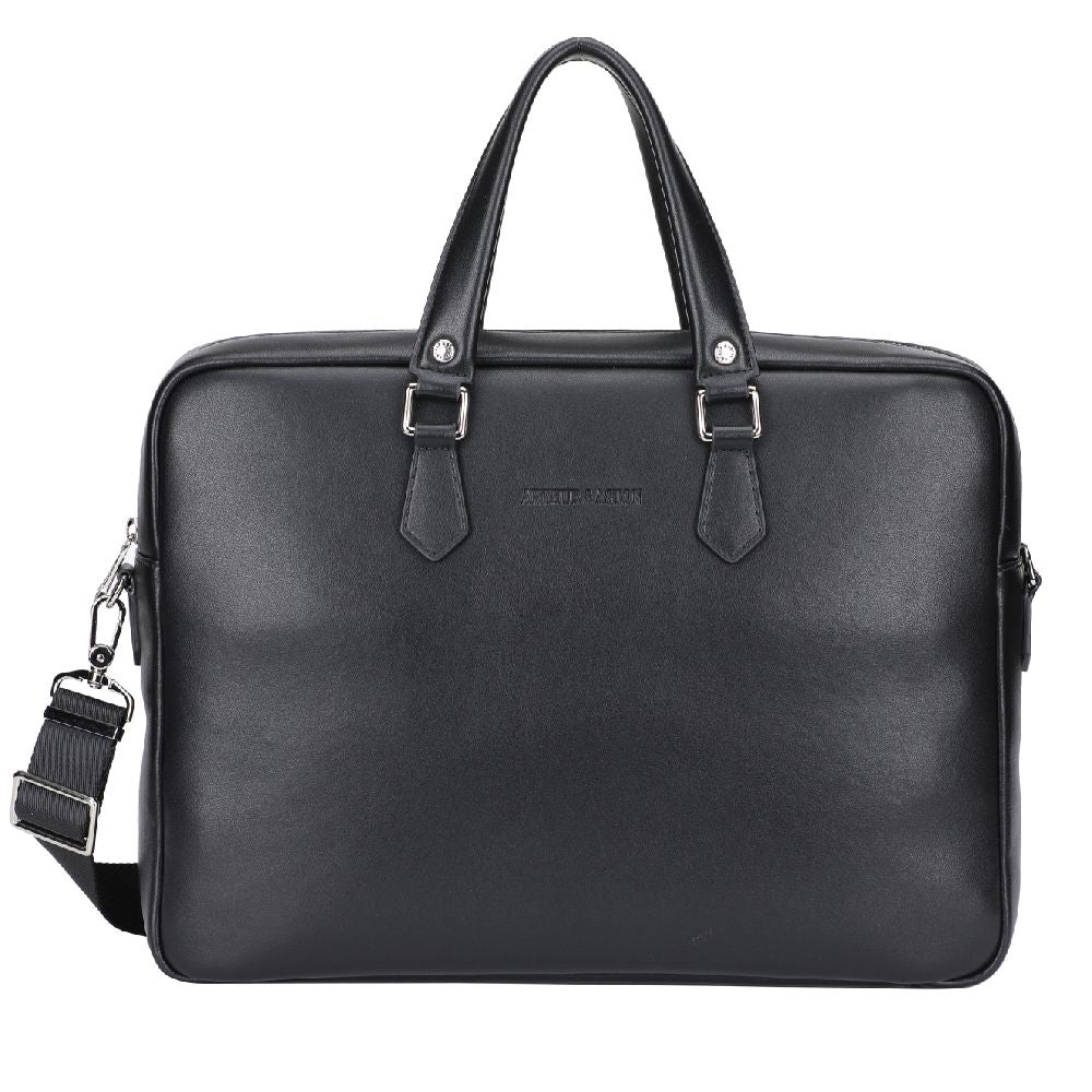 arthur-et-aston-walter-porte-documents-cuir-noir-grain image 1