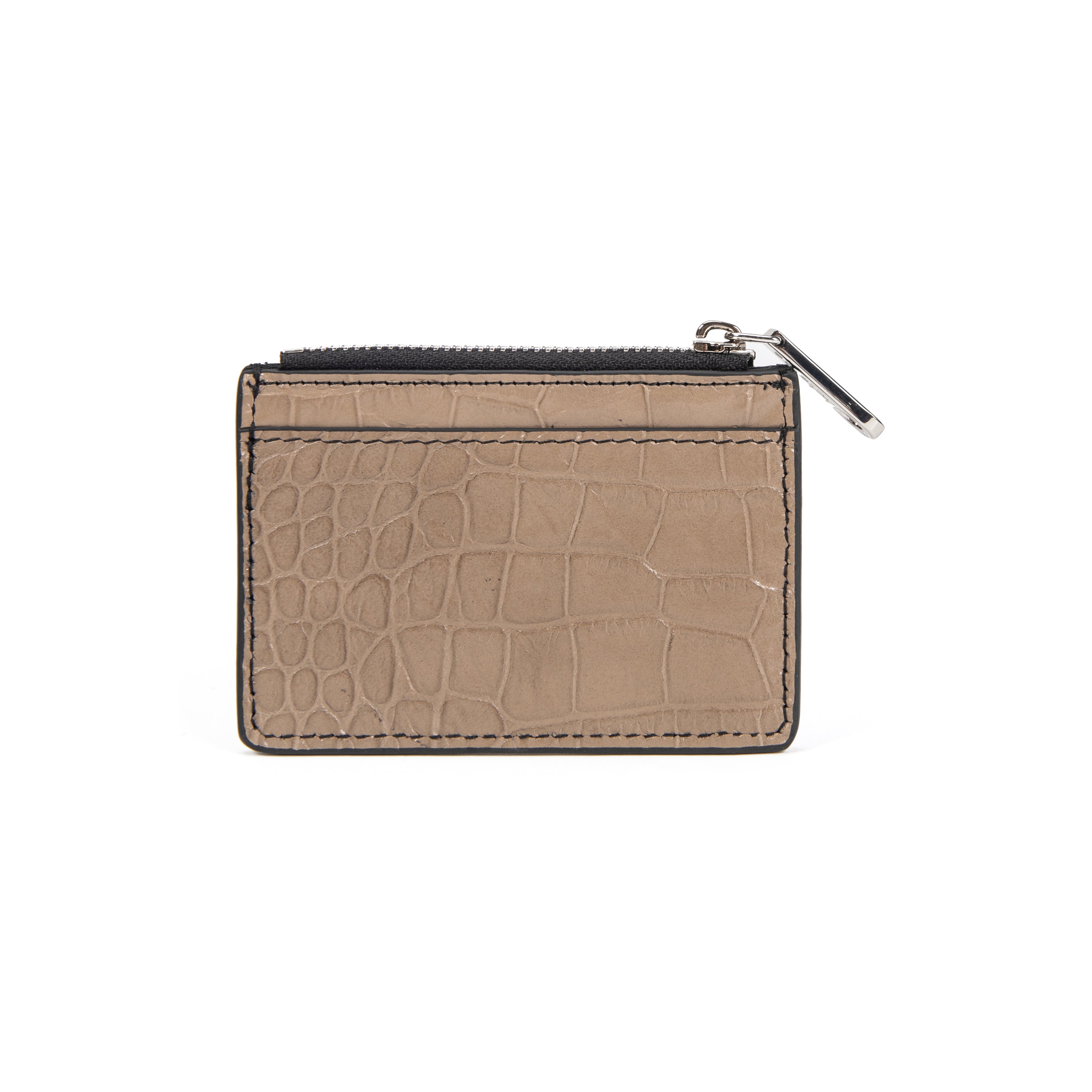 kate-lee-anyssa-croco-porte-monnaie-cuir-gris-10-5-cm image 2