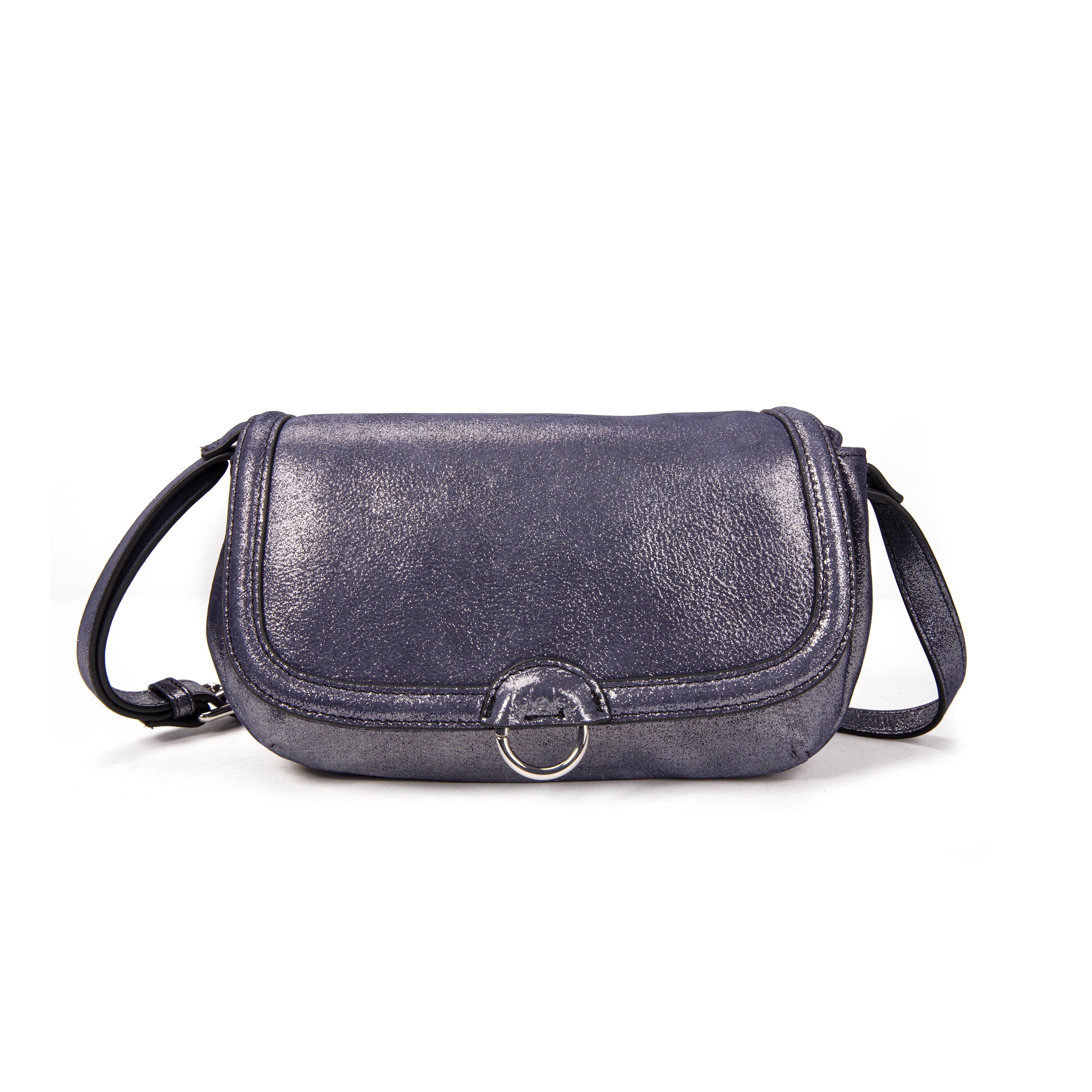 kate-lee-new-ully-glitter-sac-bandouli-re-cuir-noir image 1