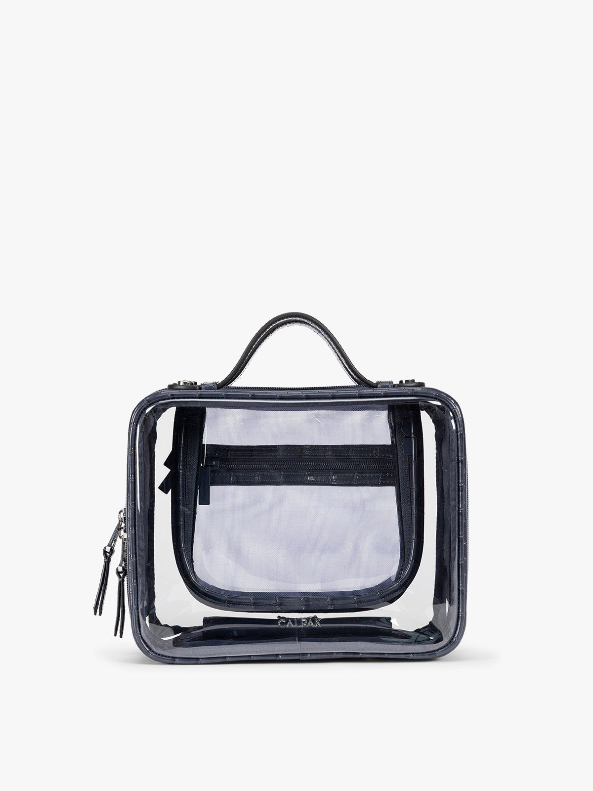 calpak-kaya-vanity-medium-croco-dark-cherry image 1