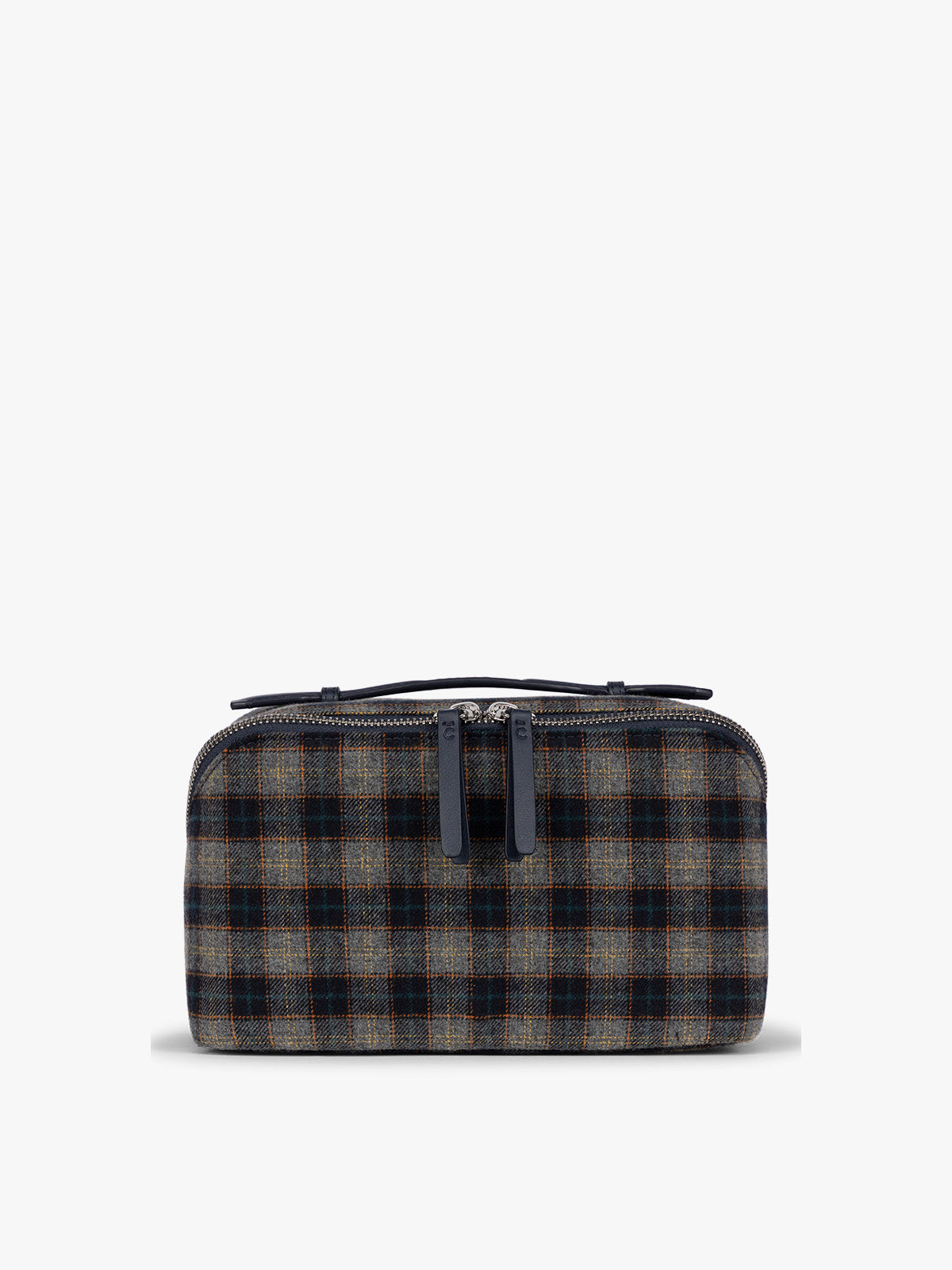 calpak-colette-trousse-de-toilette-flanelle-navy-plaid-d-perlante image 1