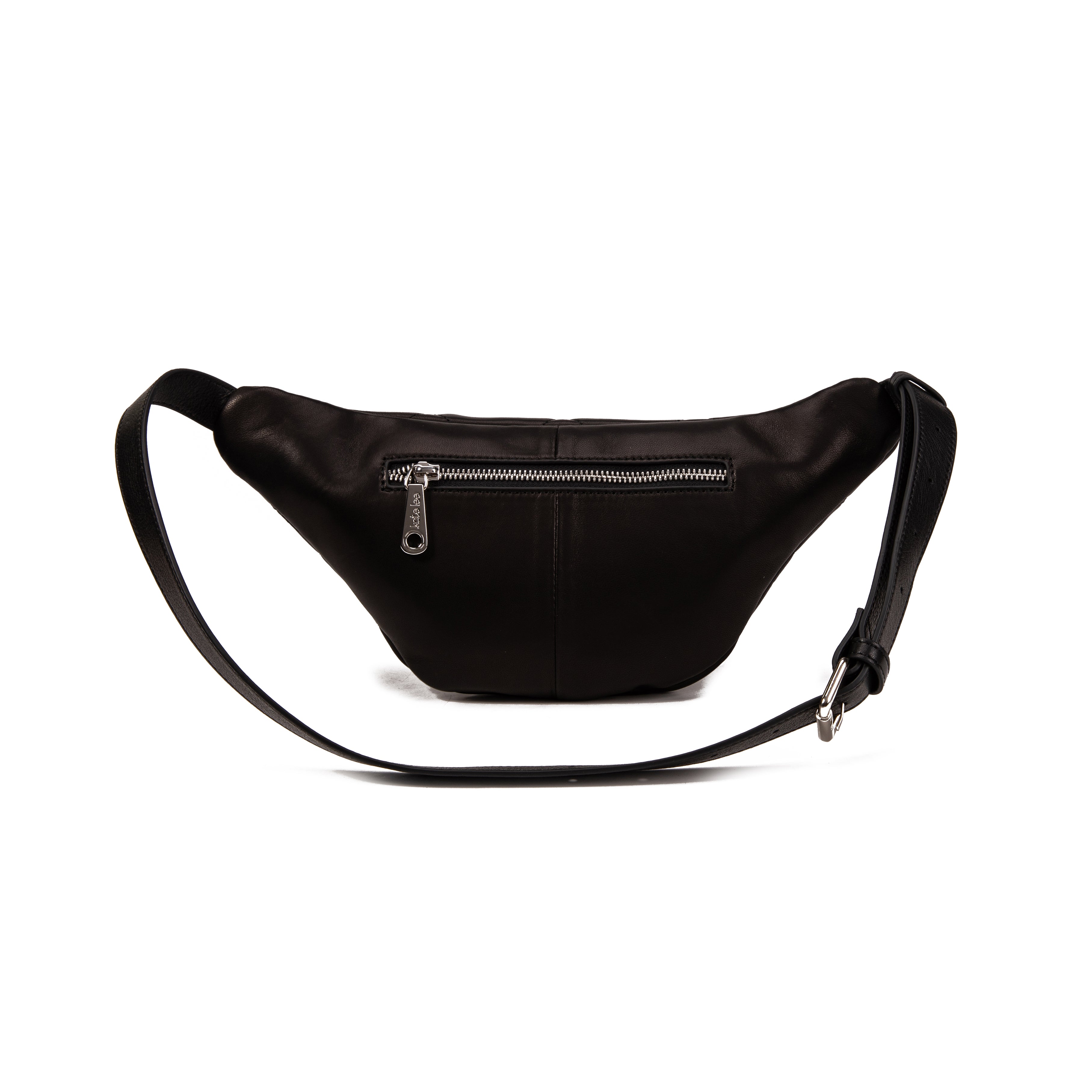 kate-lee-triumf-sac-banane-agneau-noir-matelass-crois image 4