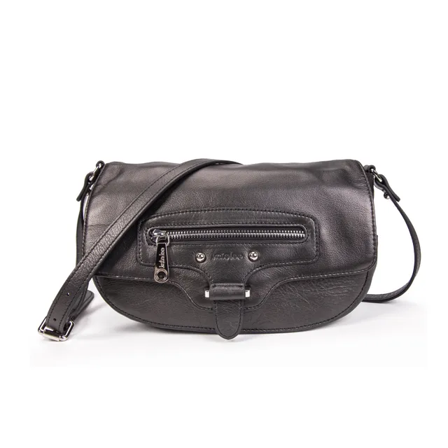 kate-lee-enara-sac-bandouli-re-cuir-vachette-nacr-e-noir image 1