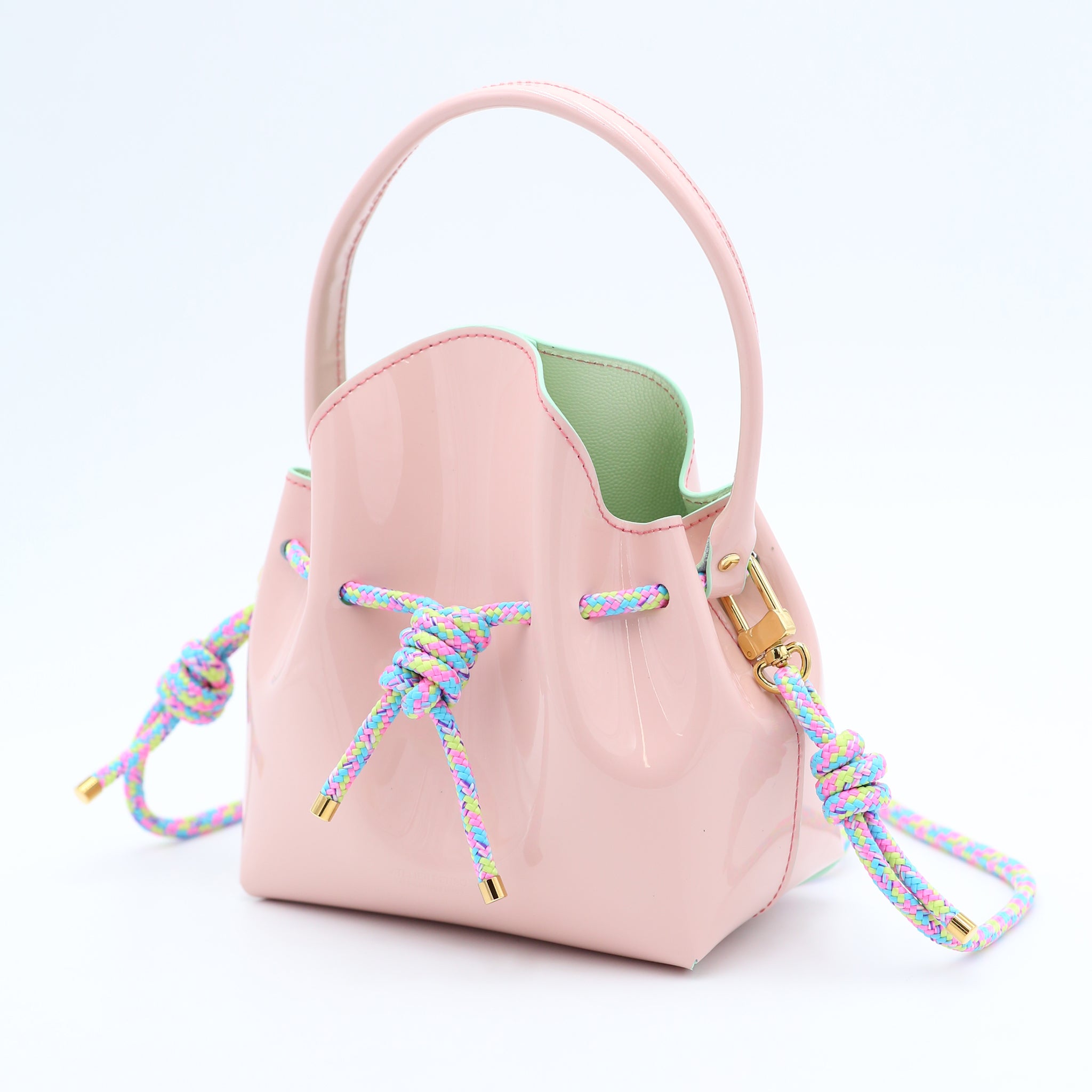 atelier-penso-mini-bucket-sac-seau-candy-arlequin-corde image 2