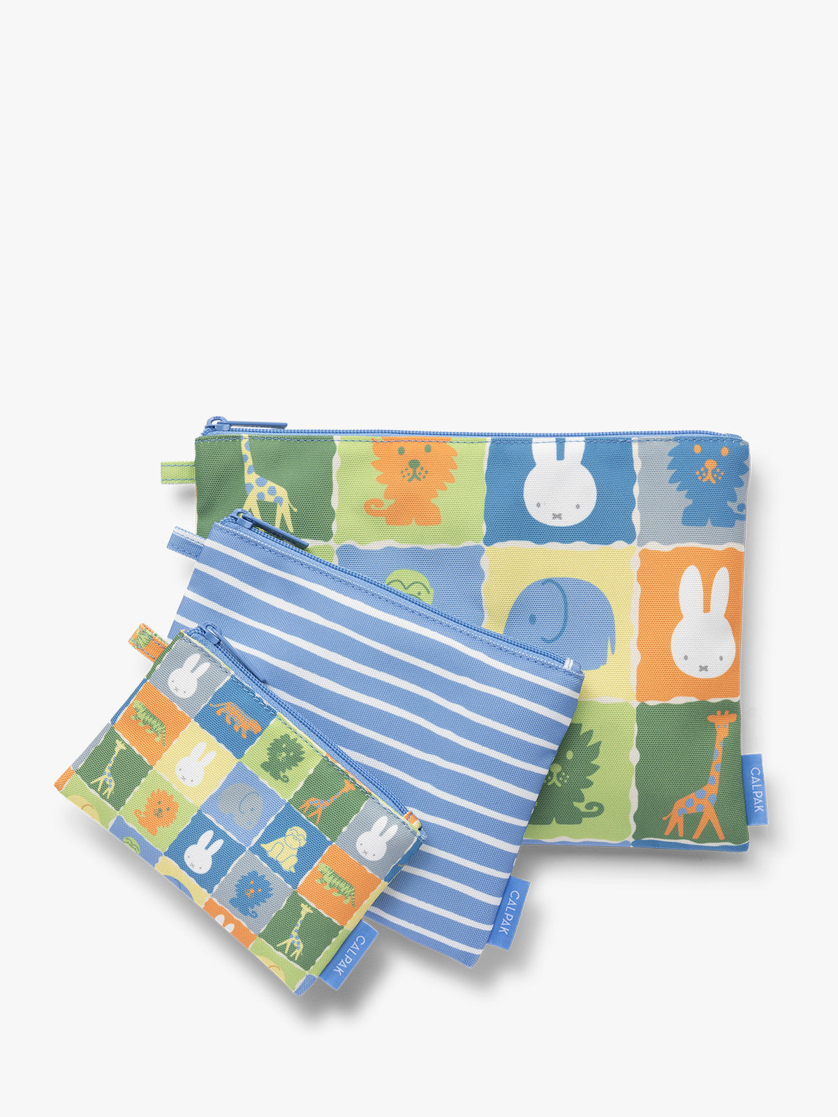calpak-miffy-compakt-zip-pouch-set-3-pochettes-rose image 1