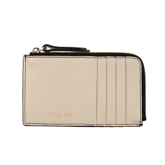 kate-lee-alo-sa-porte-monnaie-cuir-mastic-8-cartes image 1