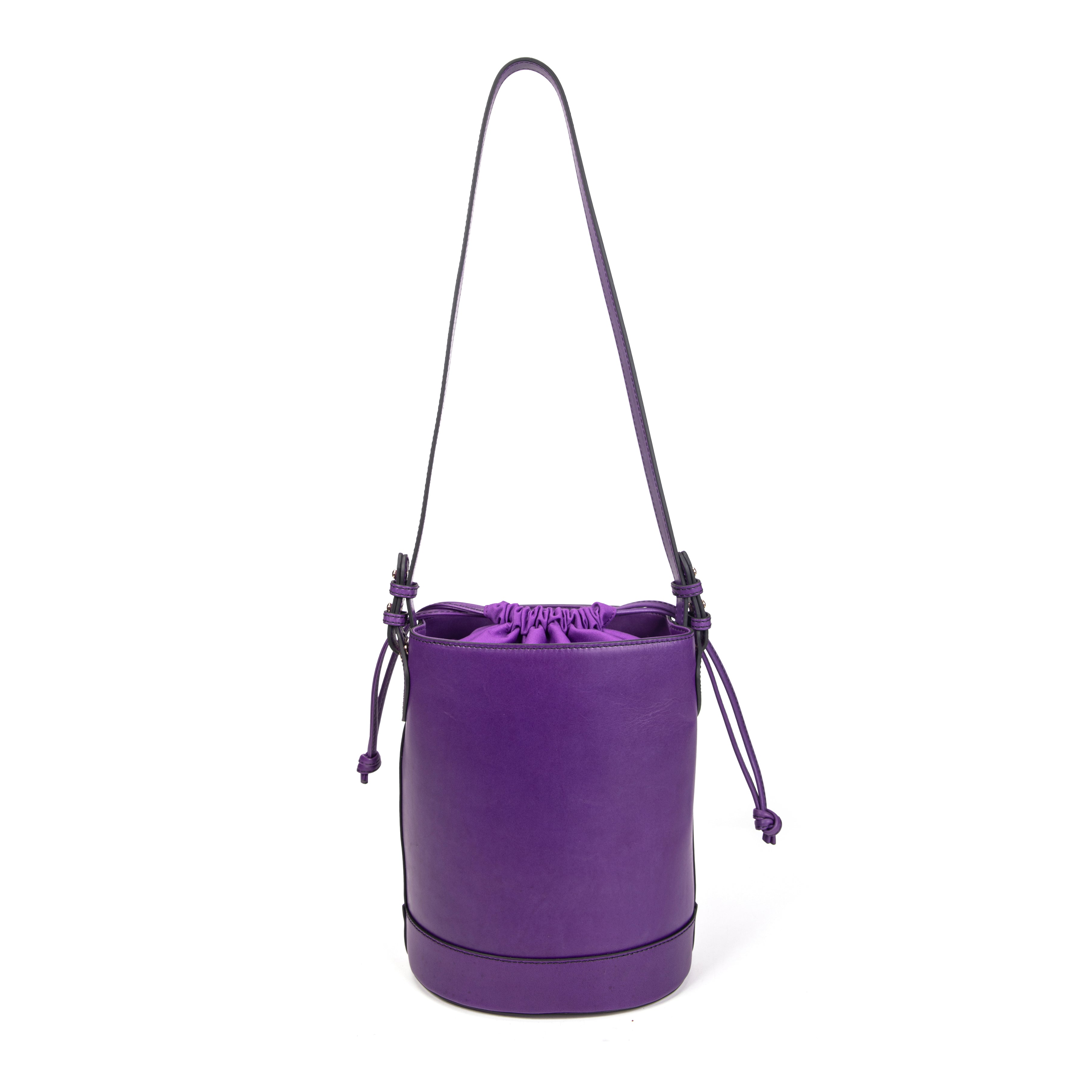 kate-lee-louvre-sac-seau-cuir-violet-vachette image 4