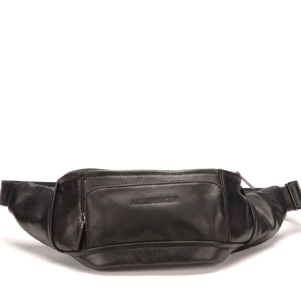 arthur-et-aston-pablo-banane-cuir-noir-plong-homme image 1