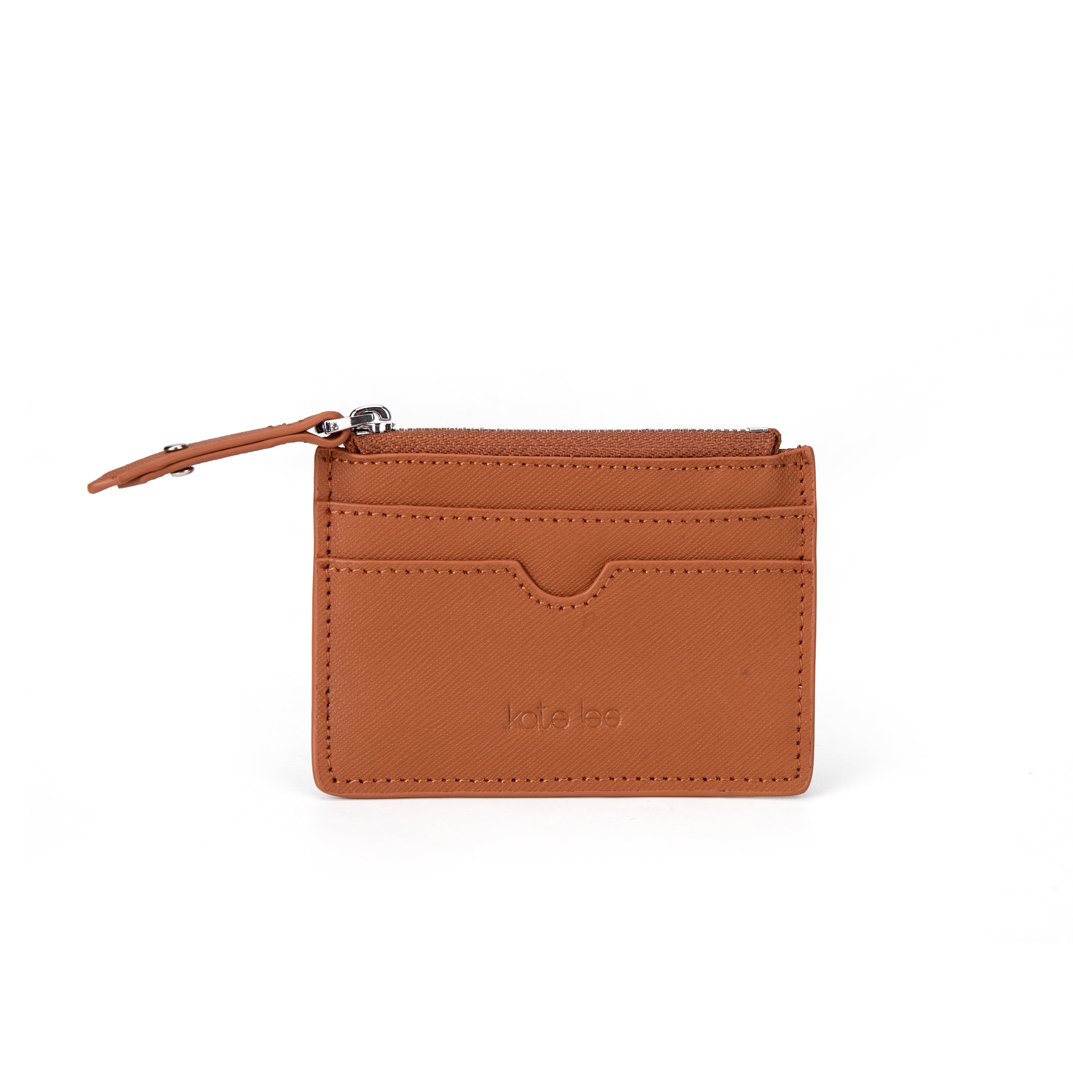 kate-lee-anyssa-sa-porte-monnaie-cuir-camel-zipp image 1