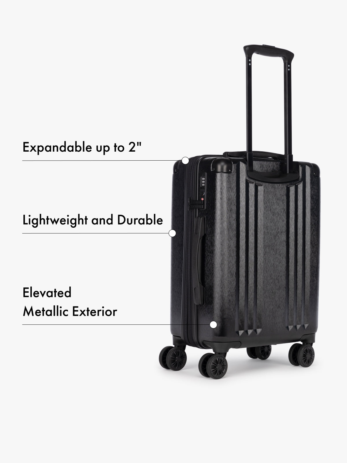calpak-ambeur-valise-cabine-rigide-extensible-noire image 3