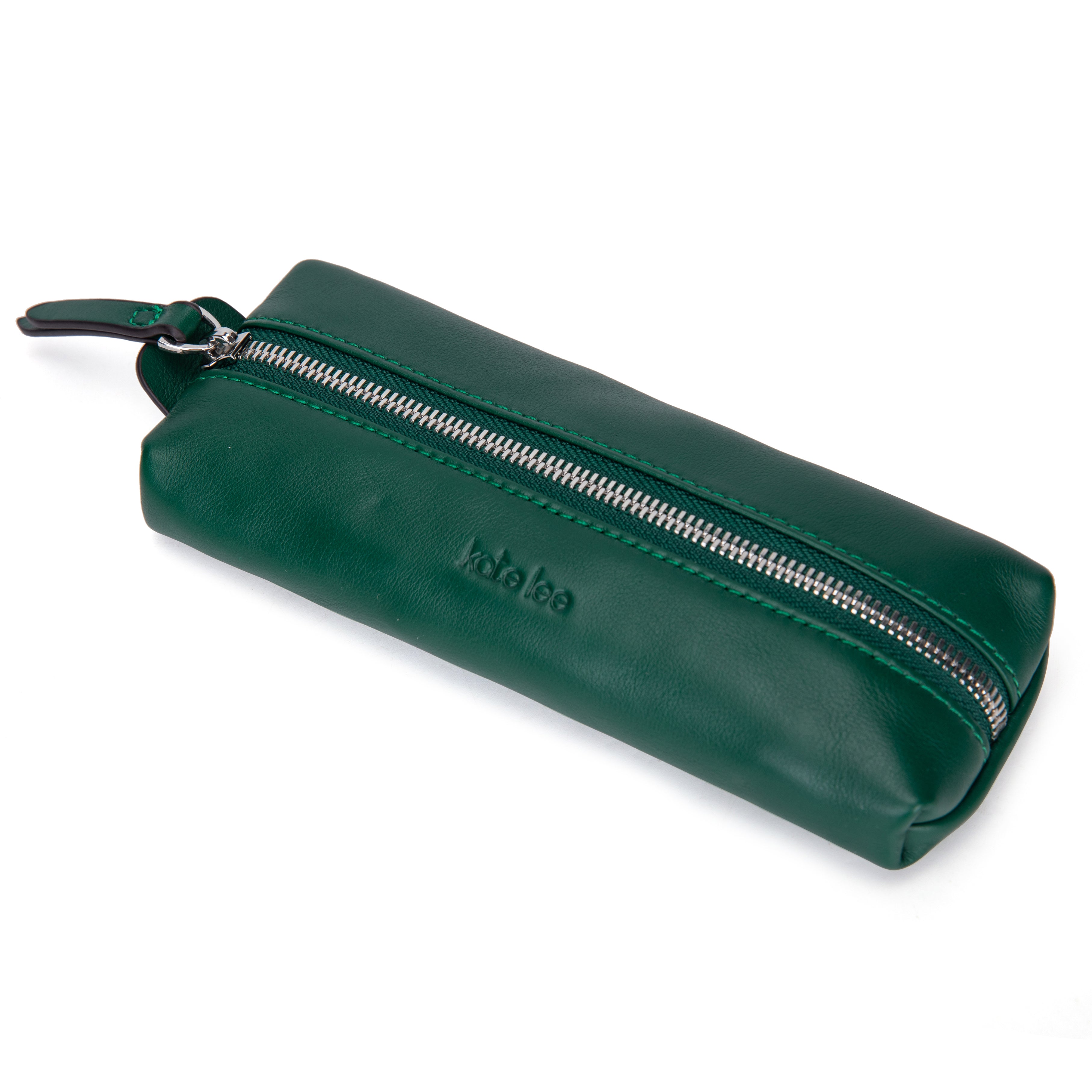 kate-lee-lea-trousse-cuir-vert-sapin-19-cm image 2