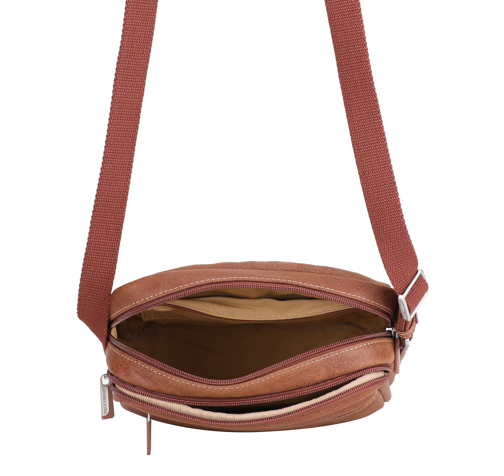 arthur-et-aston-cristiano-sac-travers-cuir-cognac-destroy image 4