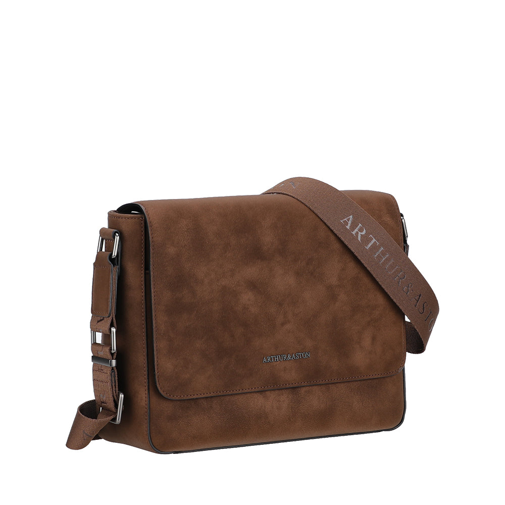 arthur-et-aston-misha-besace-cuir-cognac-29x10x25-cm image 6