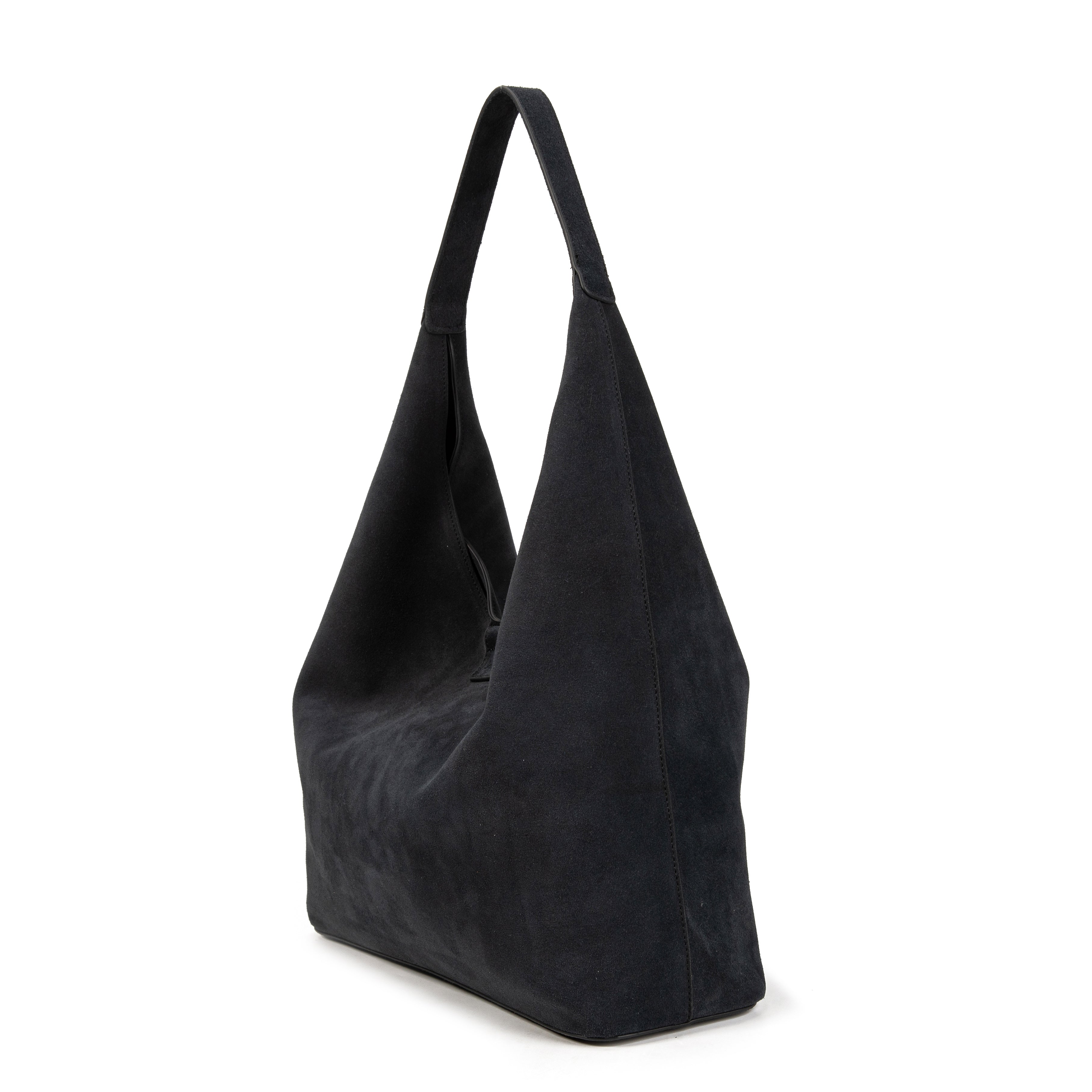 kate-lee-lune-sac-cabas-bleu-nuit-cuir-vachette-velours image 2