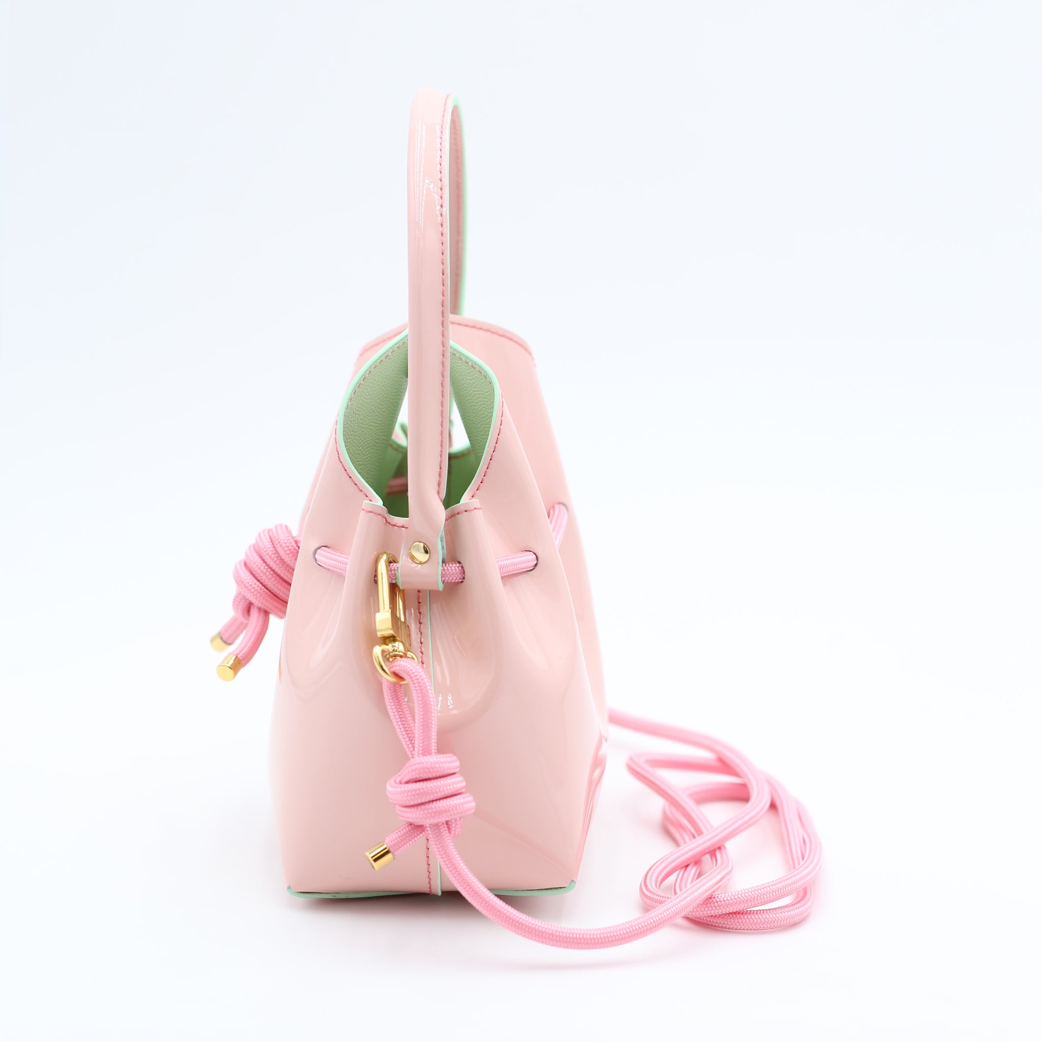 atelier-penso-mini-bucket-sac-seau-cuir-candy-mint-corde image 3
