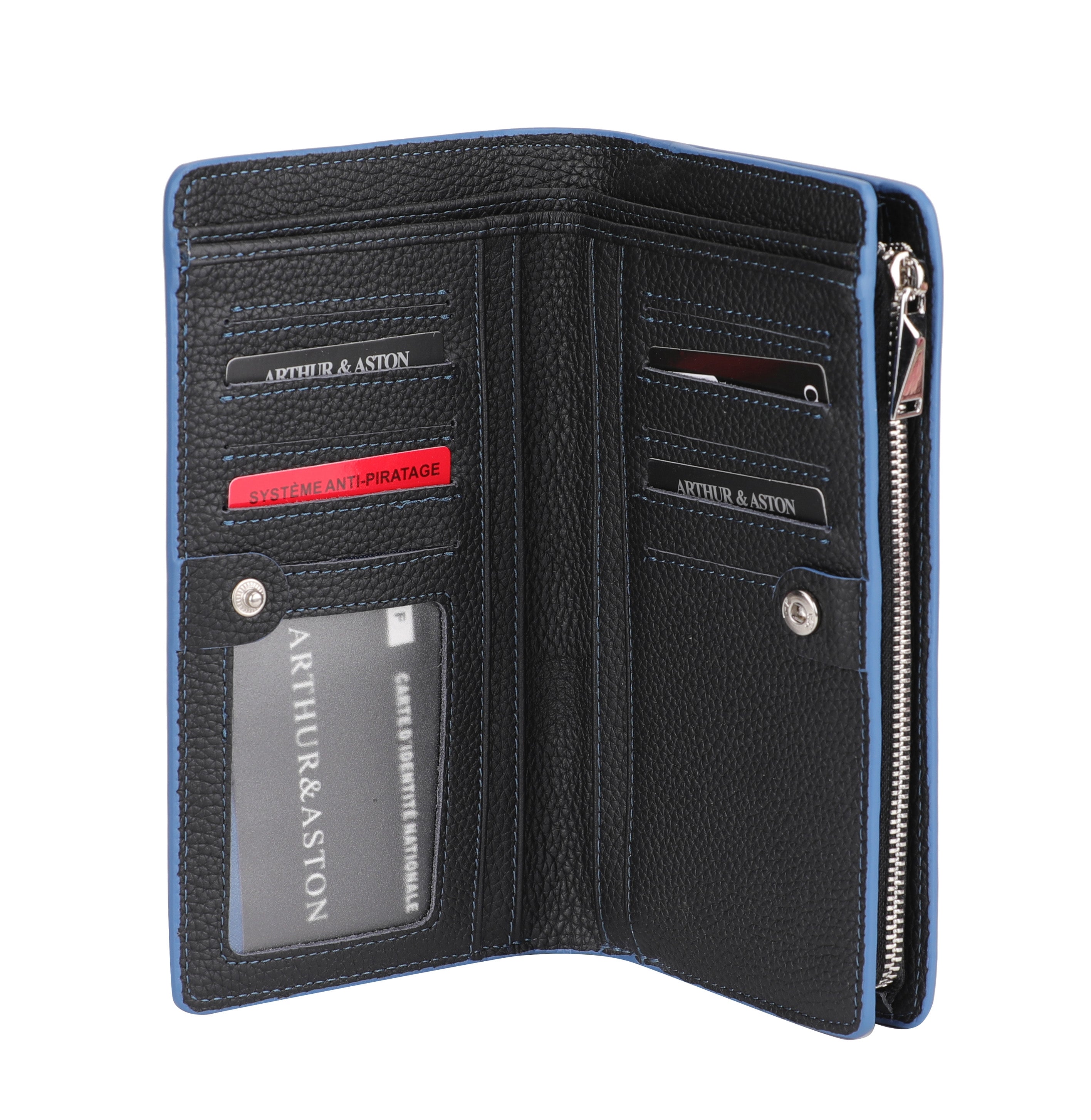 arthur-et-aston-joy-portefeuille-cuir-marron-anti-fraude image 4