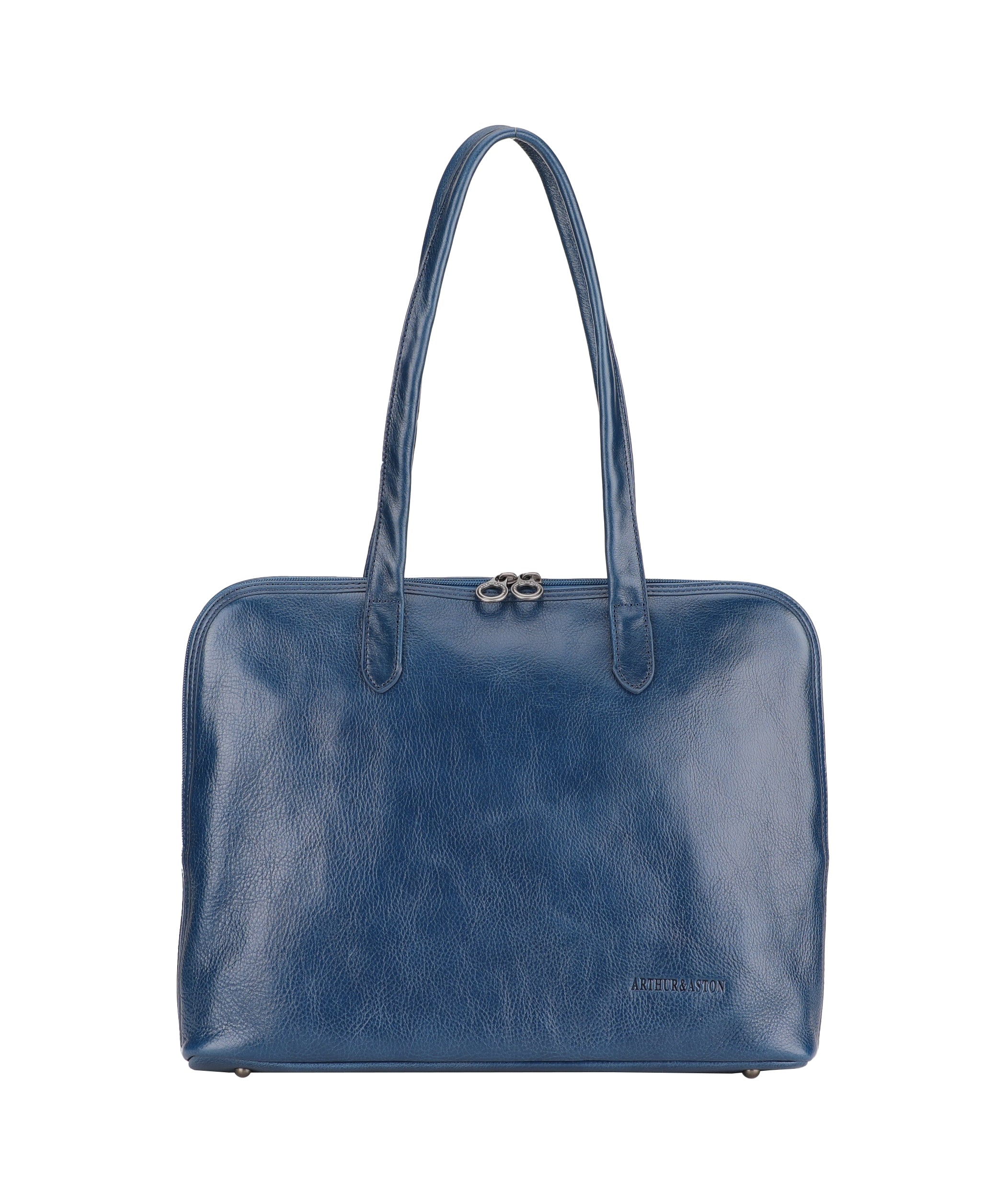 arthur-et-aston-edith-sac-shopping-cuir-noir image 5