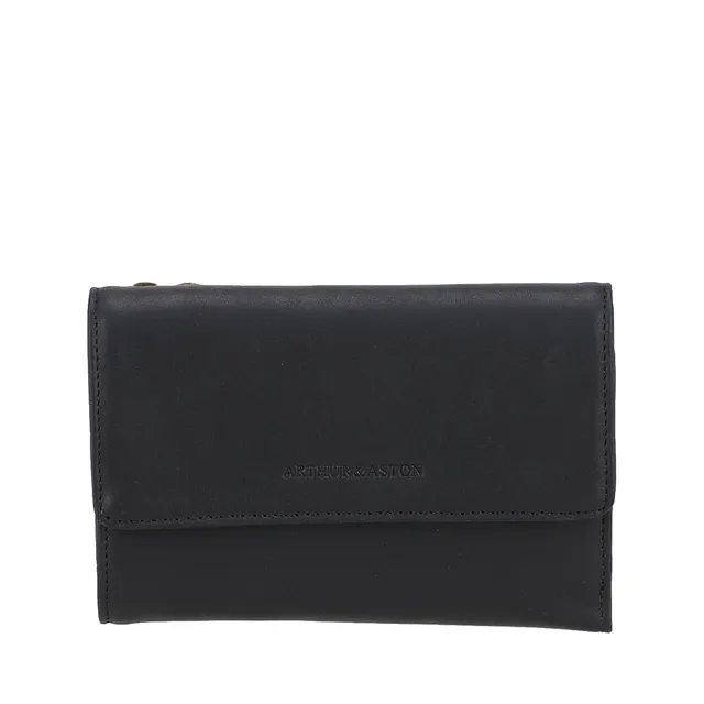arthur-et-aston-ma-portefeuille-compact-cuir-noir-femme-rfid image 1