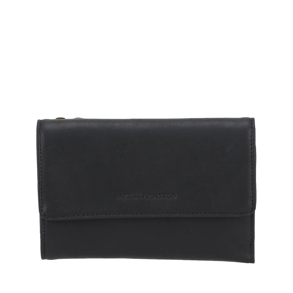 arthur-et-aston-ma-portefeuille-compact-cuir-noir-femme-rfid image 1
