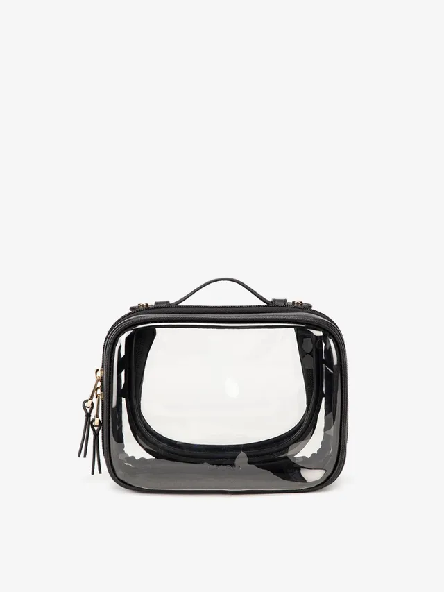 calpak-kaya-small-clear-trousse-maquillage-glazed-dark-cherry image 1
