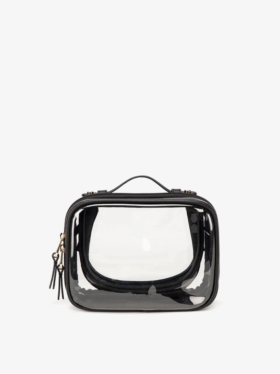 calpak-kaya-small-clear-trousse-maquillage-glazed-dark-cherry image 1
