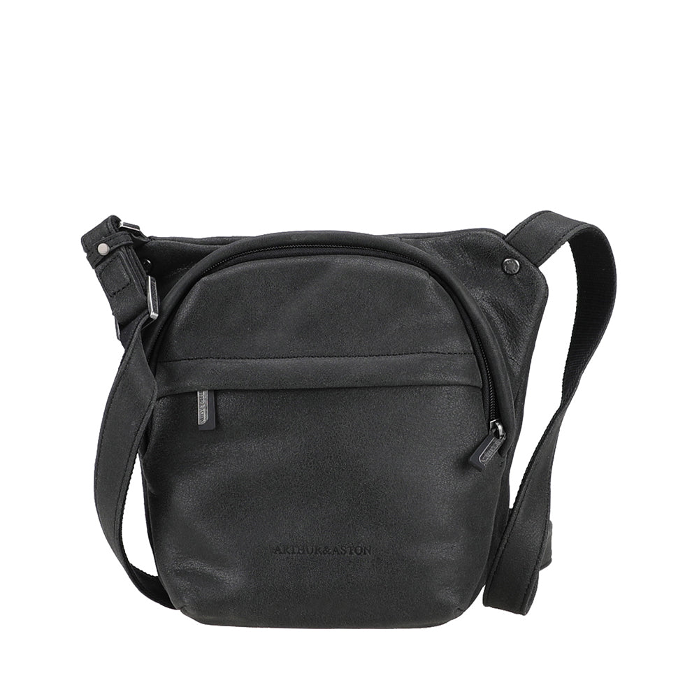 arthur-et-aston-achille-sac-travers-cuir-noir image 1