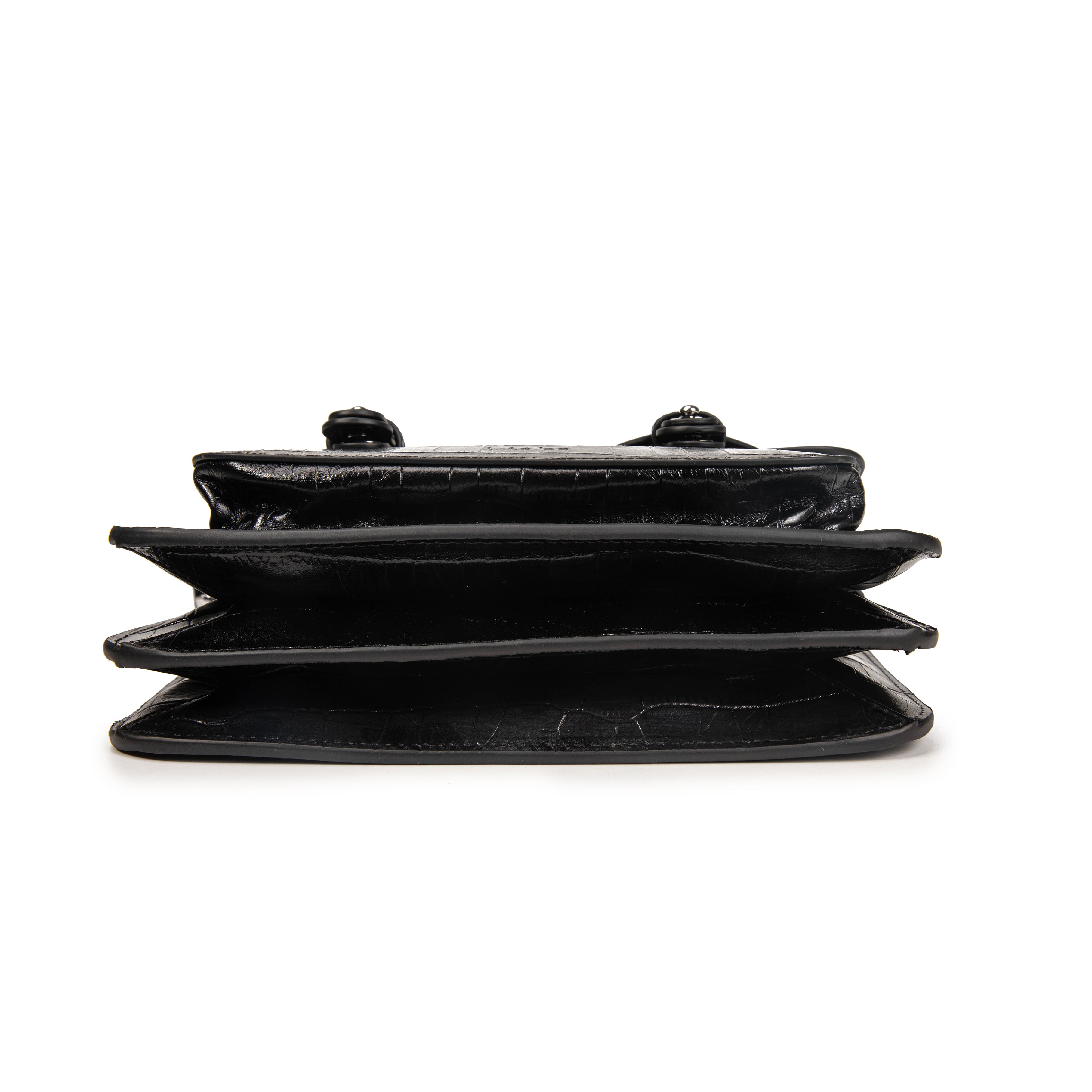kate-lee-eiffel-croco-cartable-cuir-noir image 5
