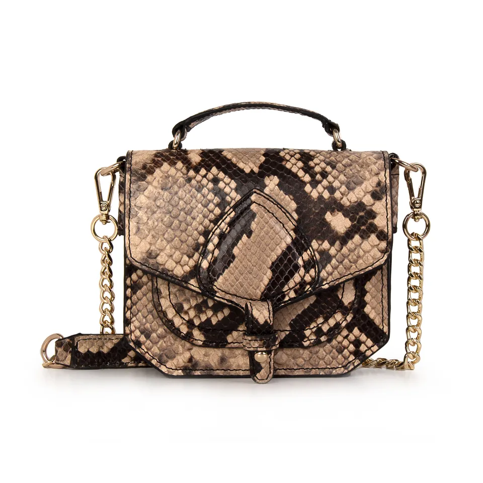 kate-lee-mini-tiny-emelyne-mini-sac-marron-beige-serpent image 1