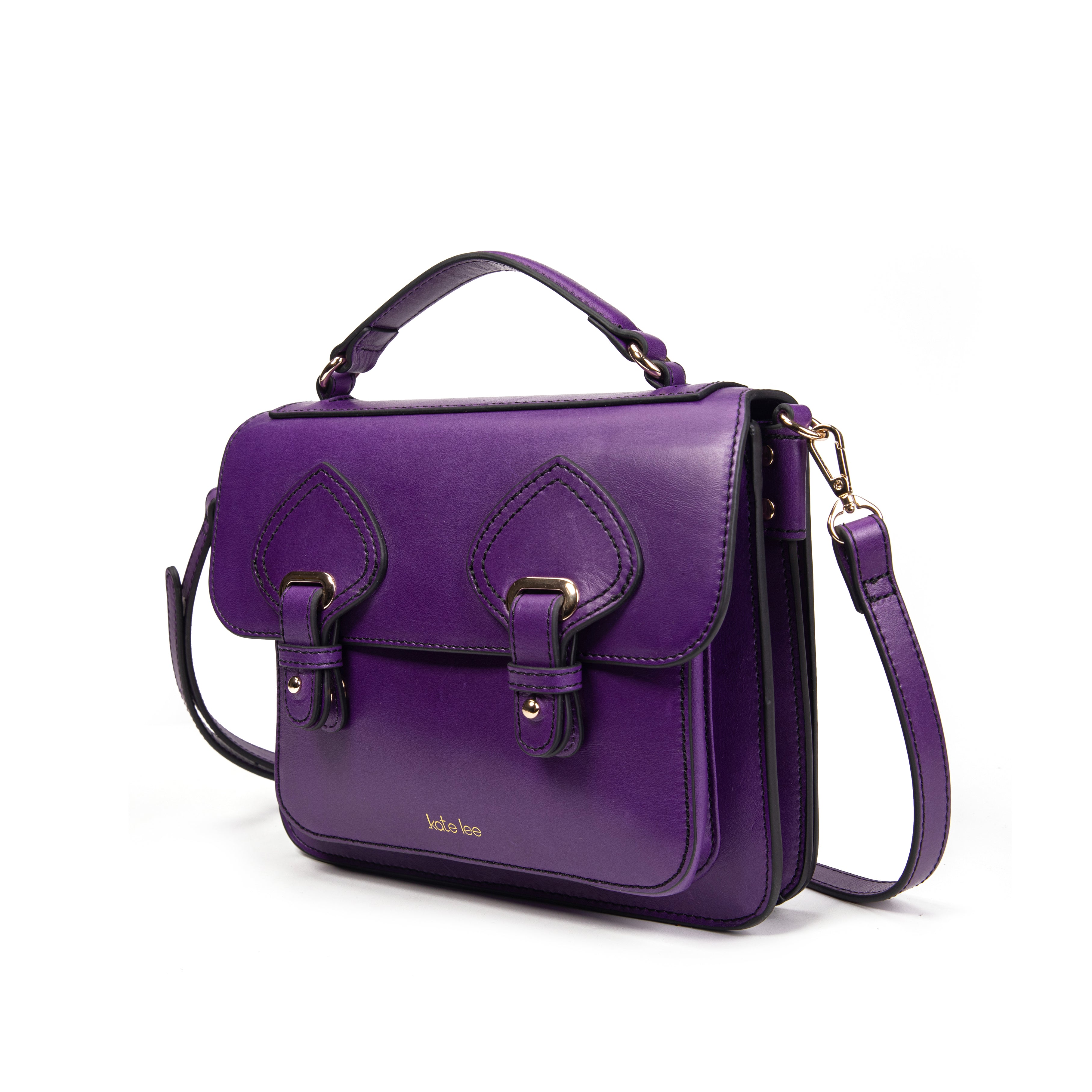 kate-lee-eiffel-sac-cartable-cuir-violet-vachette image 2