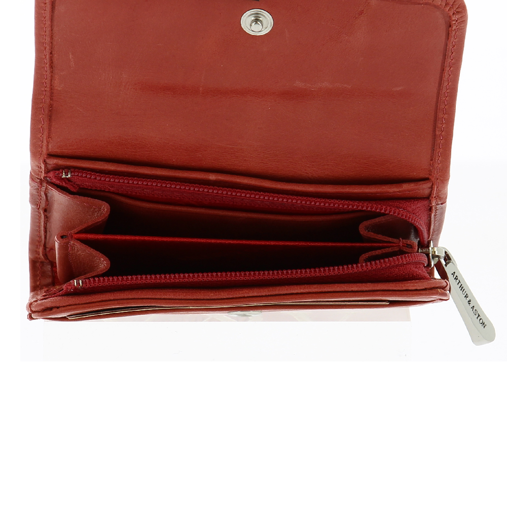 arthur-et-aston-rose-porte-monnaie-cuir-femme-noir-huil image 6