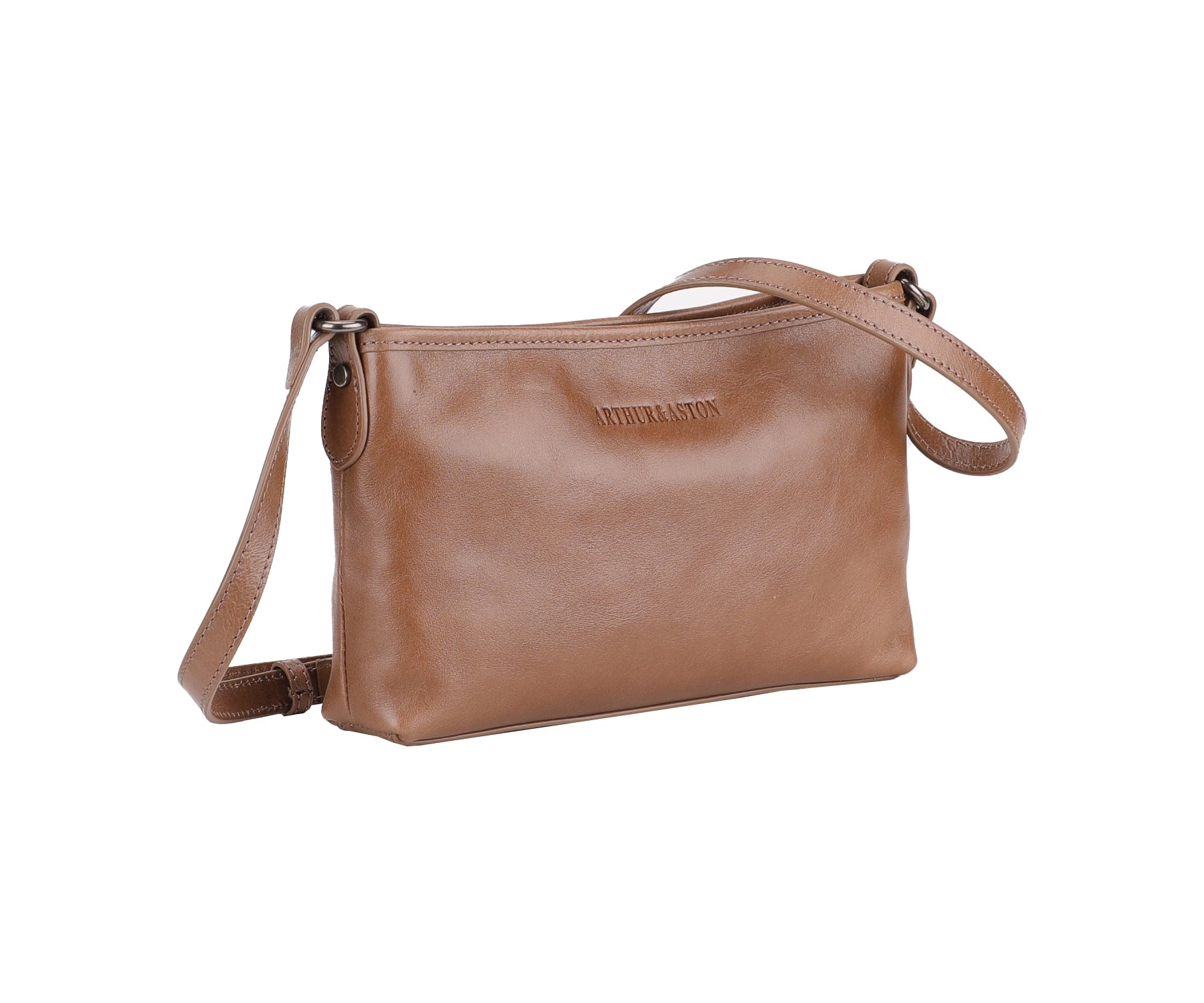 arthur-et-aston-edith-sac-bandouli-re-cuir-taupe image 2