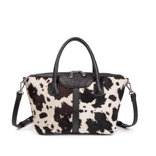 kate-lee-julyet-sac-main-cuir-impression-vache image 1