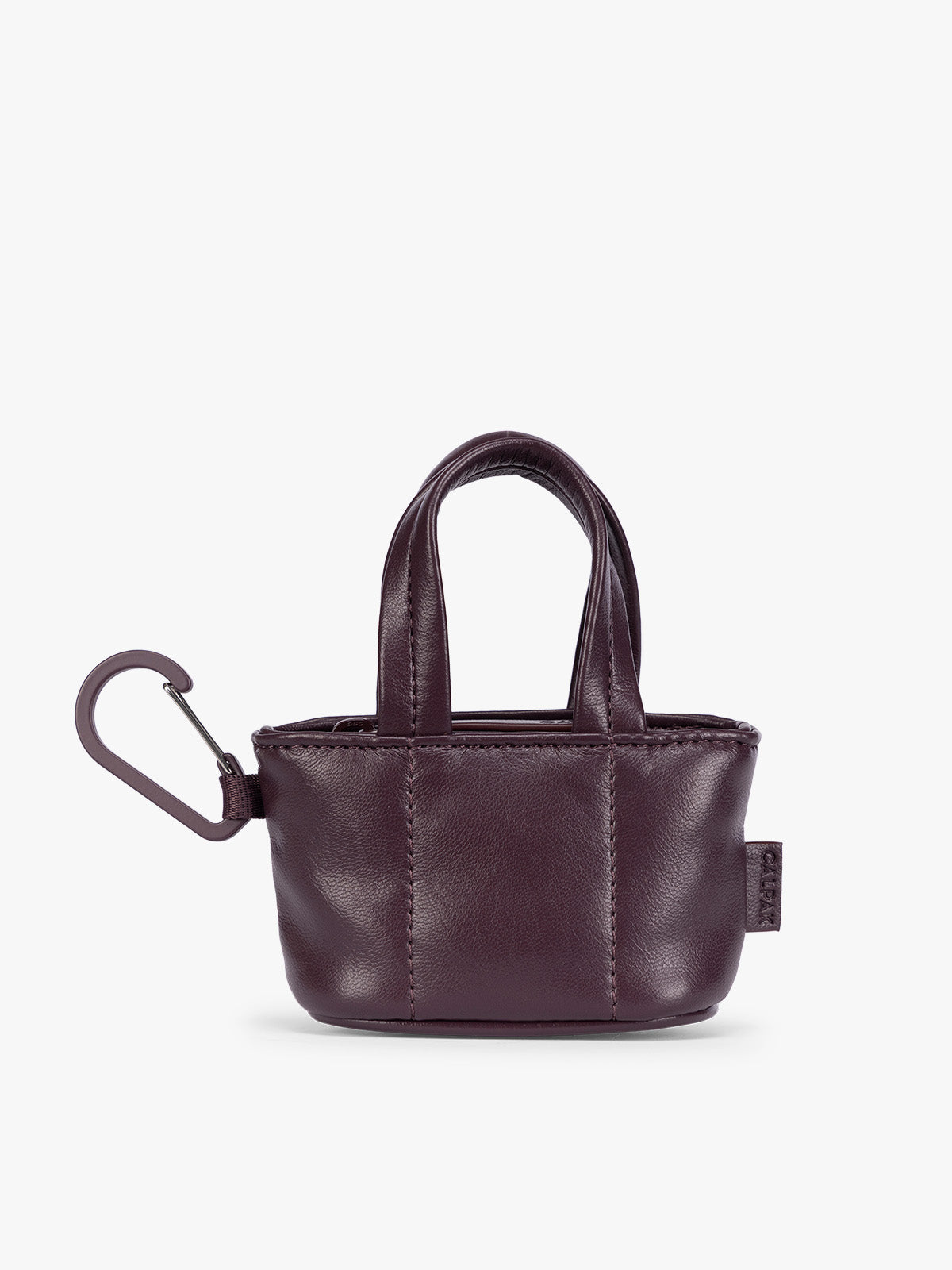 calpak-luka-tote-zip-charm-mini-pochette-cerise-vegan image 4