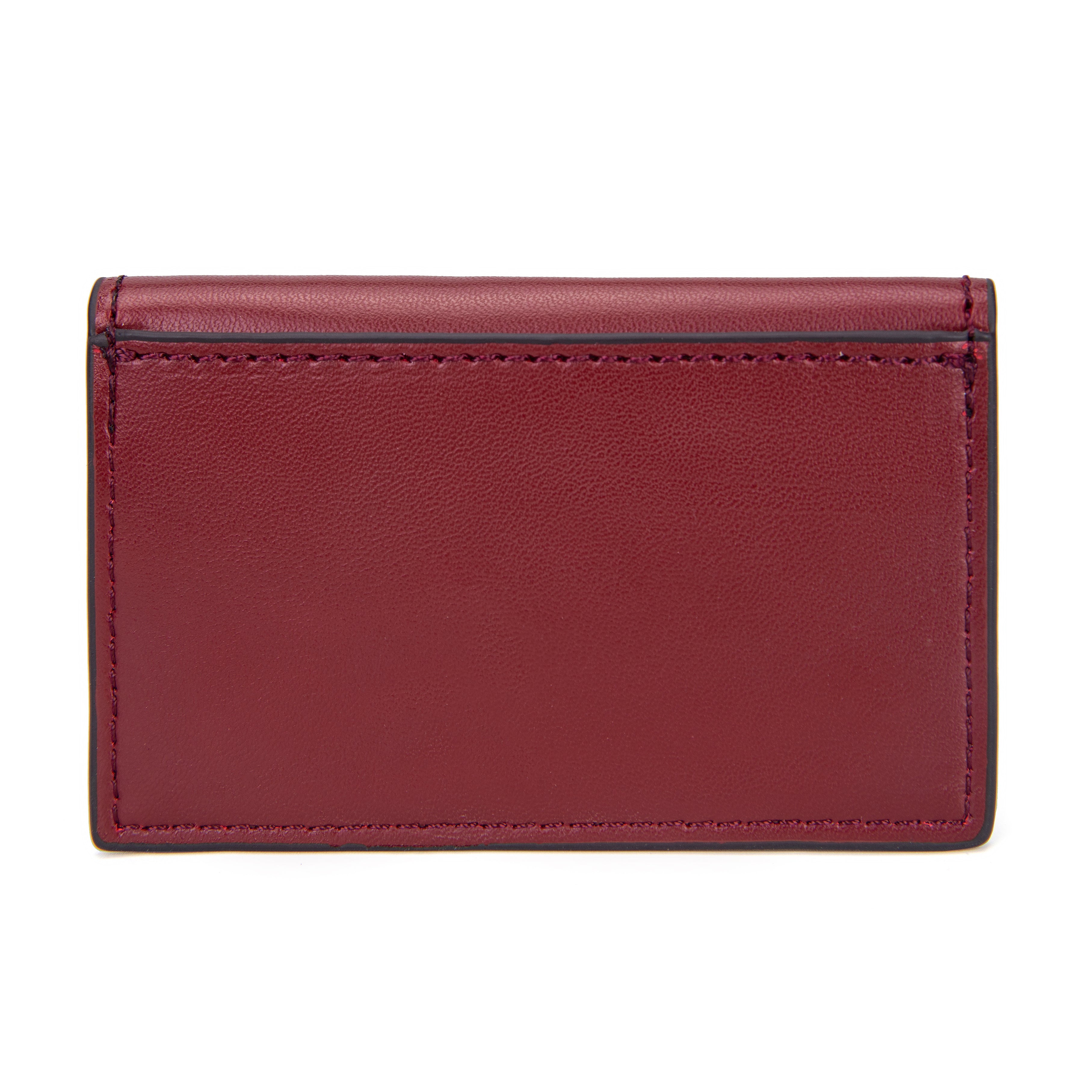kate-lee-miley-porte-carte-bordeaux-vachette-extra-plat image 2