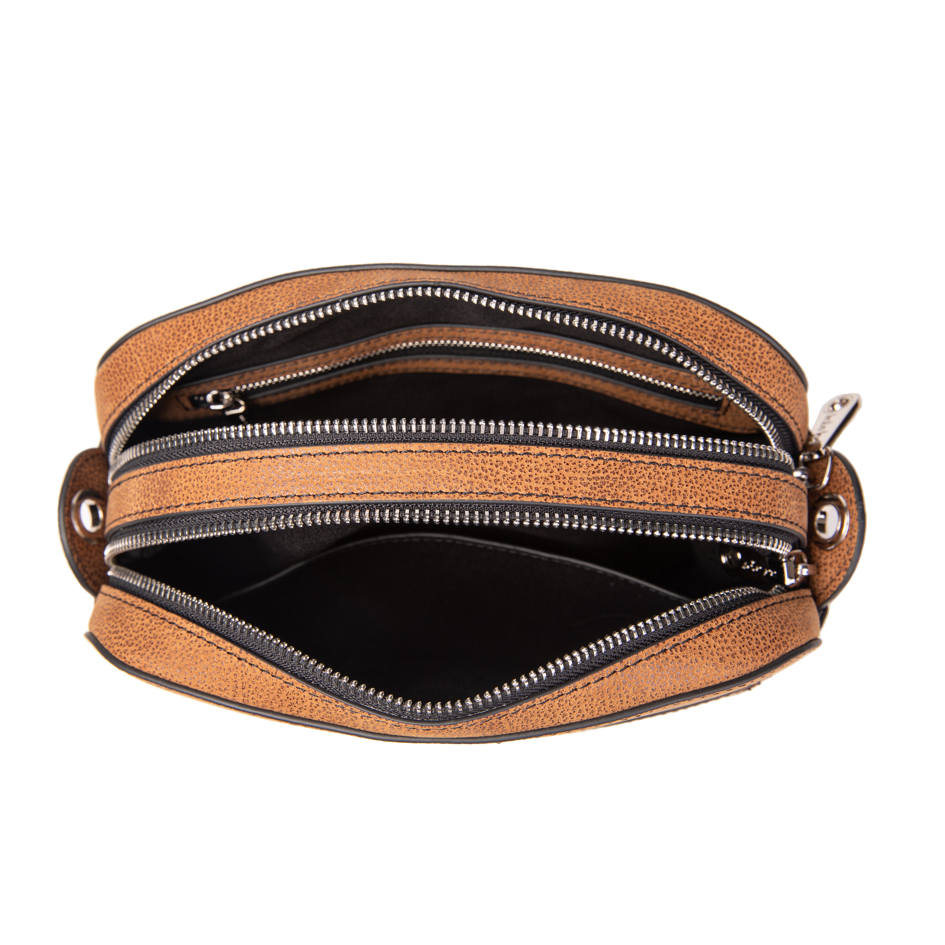 kate-lee-ren-e-sac-bandouli-re-cuir-camel-grain-2-poches image 3