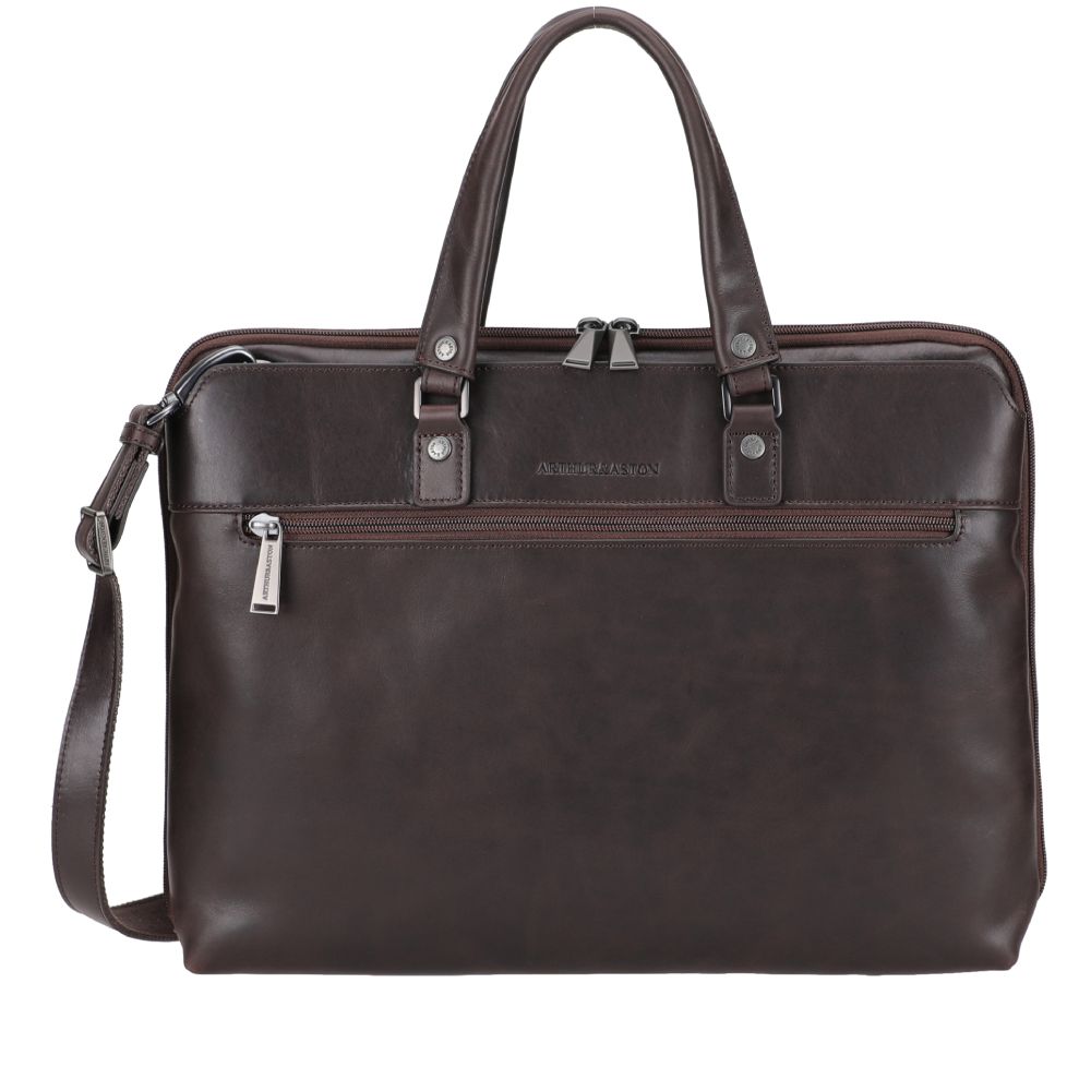 arthur-et-aston-cosmo-porte-ordinateur-cuir-noir-40cm image 1