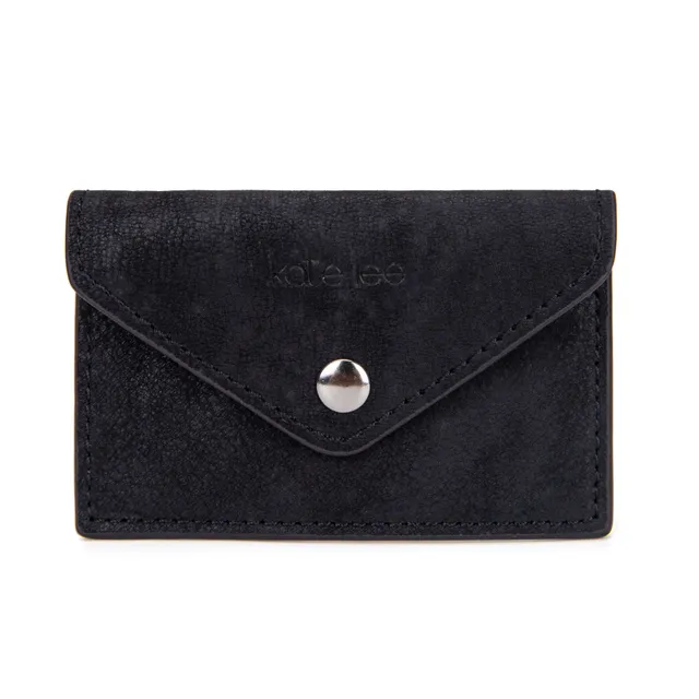 kate-lee-miley-porte-cartes-cuir-noir-vachette-lisse image 1