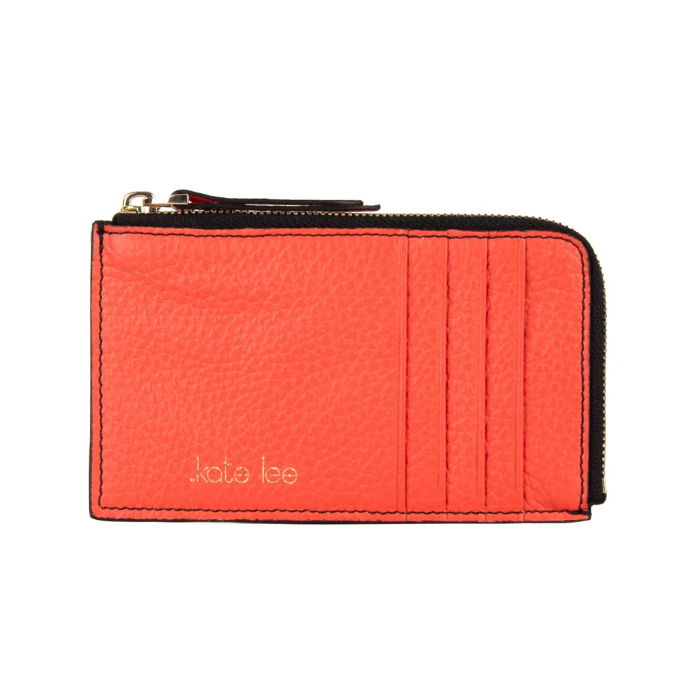 kate-lee-alo-sa-g-porte-monnaie-corail-cuir-grain image 1