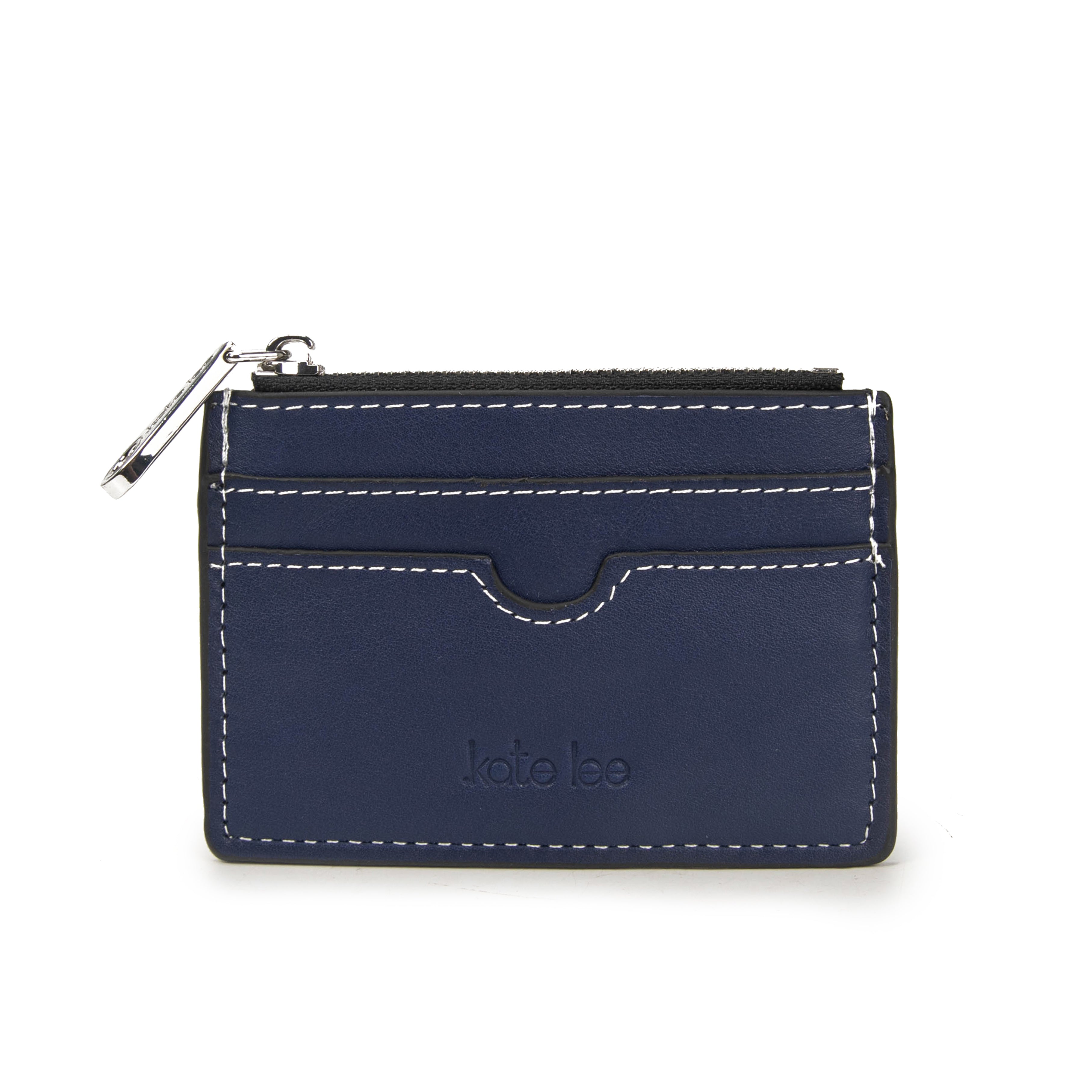 kate-lee-anyssa-porte-monnaie-cuir-bleu-vachette-zipp image 1