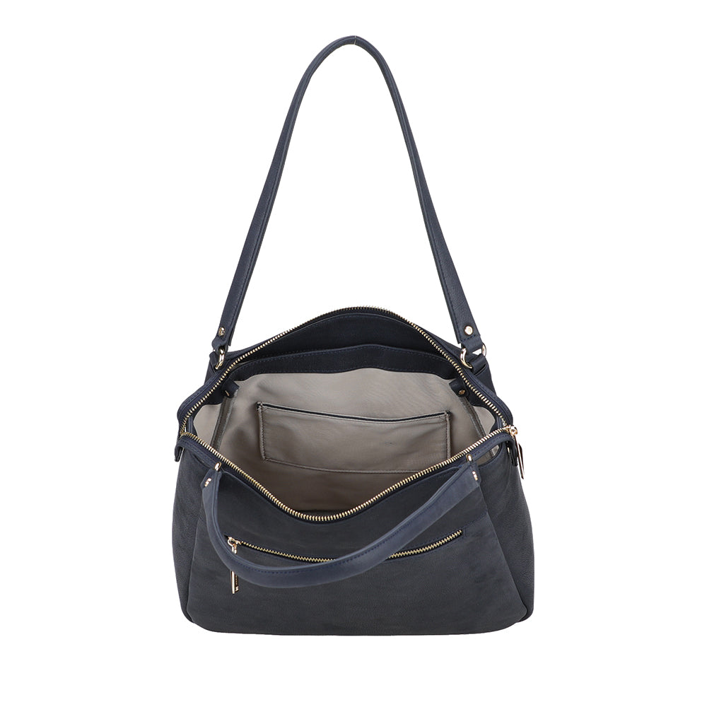 arthur-et-aston-elsa-sac-shopping-cuir-marine-31-cm image 4