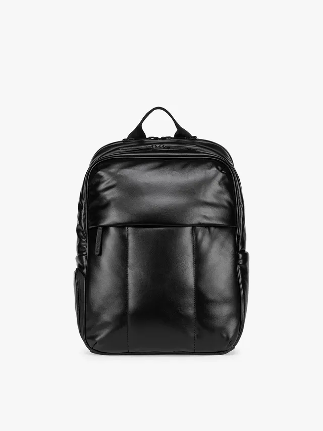 calpak-luka-15-backpack-sac-dos-pc-cuir-vegan-noir image 1