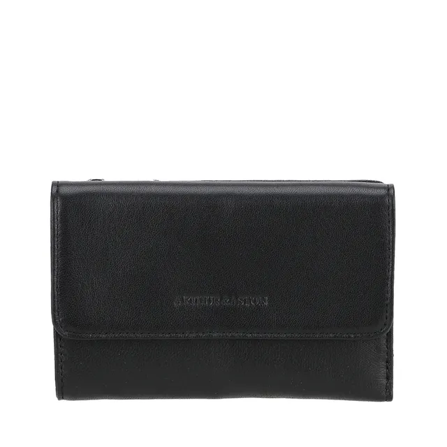 arthur-et-aston-riley-portefeuille-cuir-agneau-noir-rfid image 1