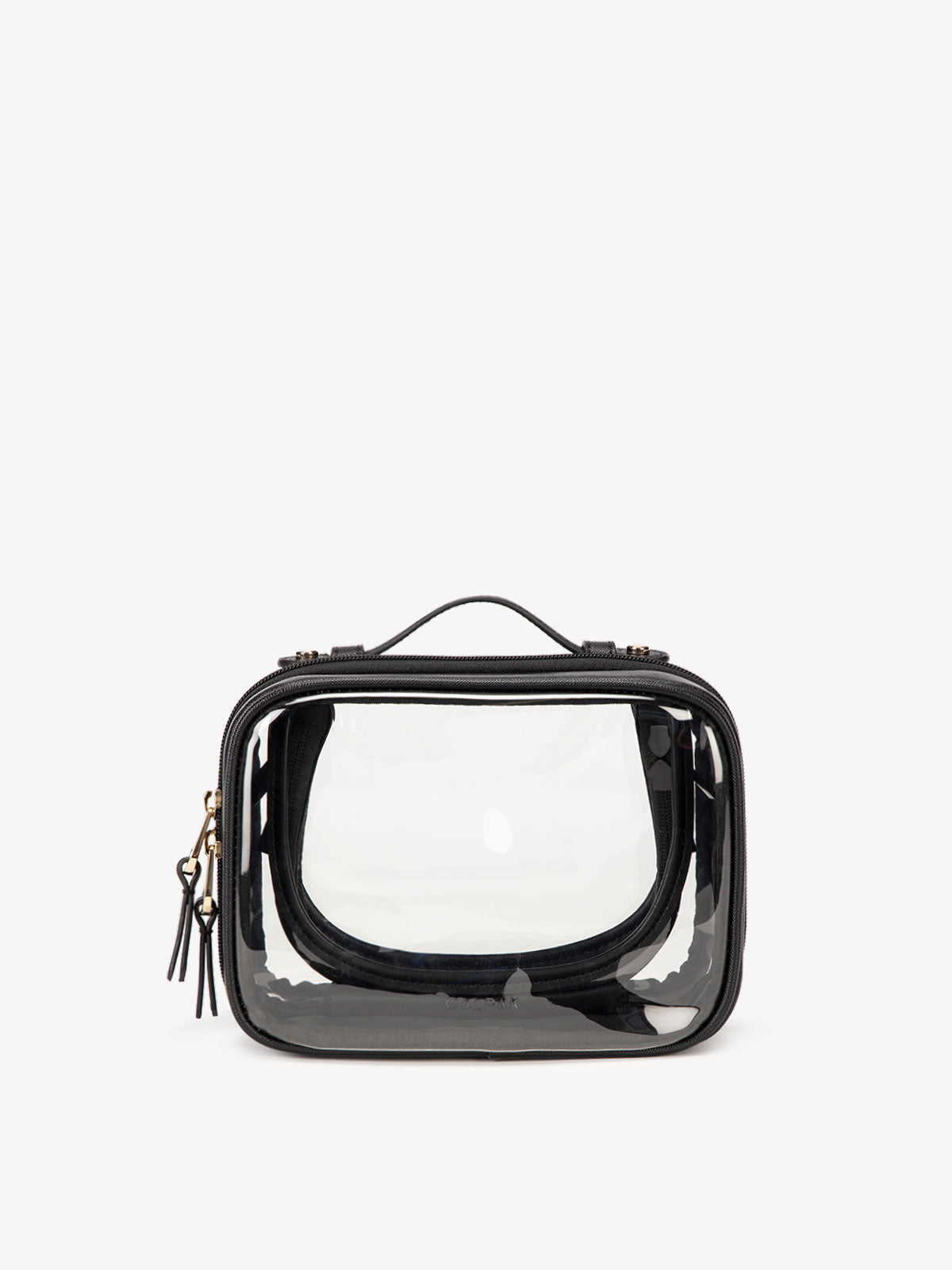 calpak-kaya-small-clear-trousse-maquillage-glazed-dark-cherry image 1