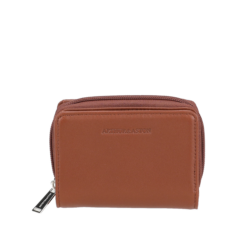 arthur-et-aston-riley-porte-monnaie-cuir-noir-femme-2 image 3