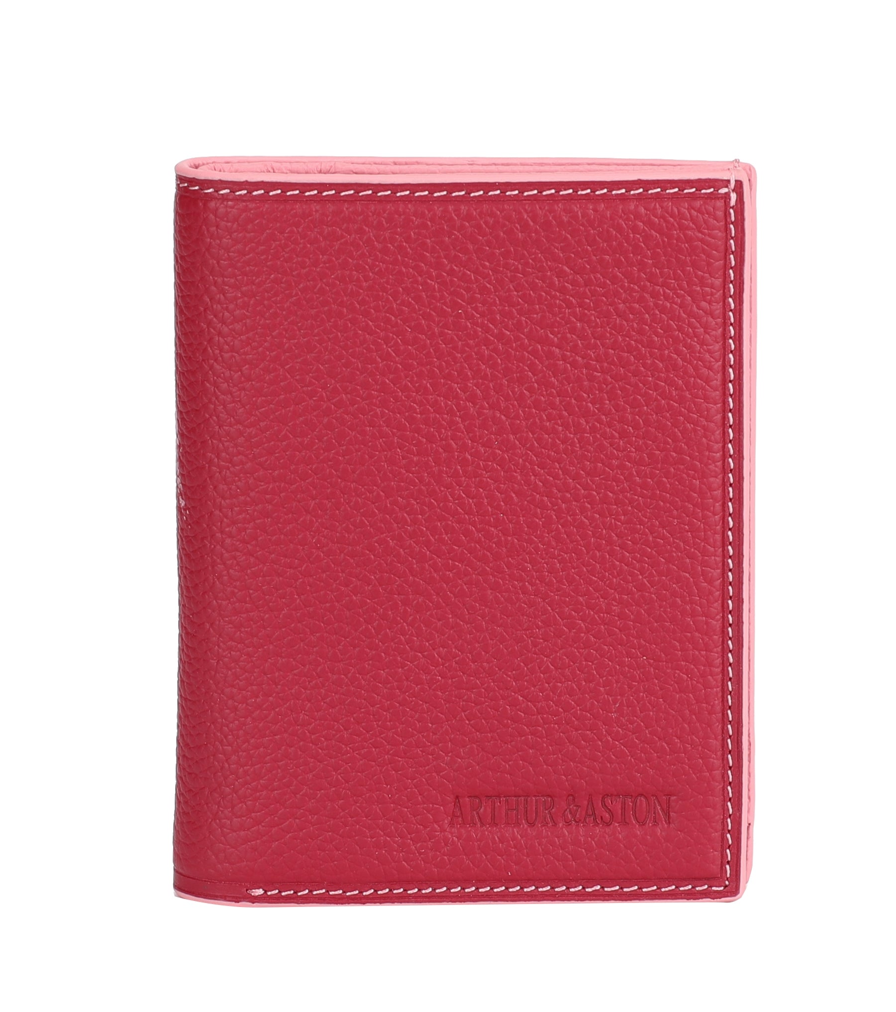 arthur-et-aston-joy-portefeuille-cuir-compact-rouge image 7